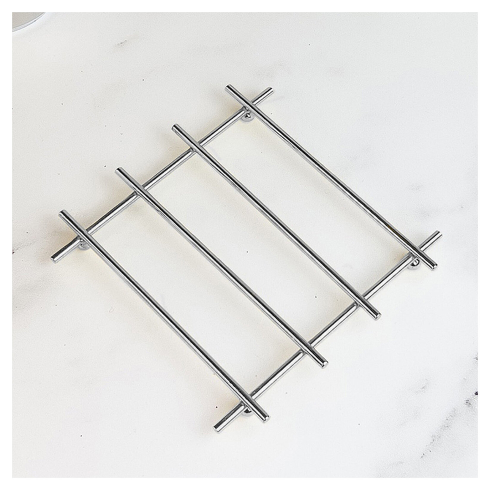 Finehome Çelik Tel Krom Nihale 20 x 20 Cm