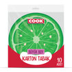 Cook Meyve Desenli Karton Tabak 10'lu 22 Cm - Görsel 2