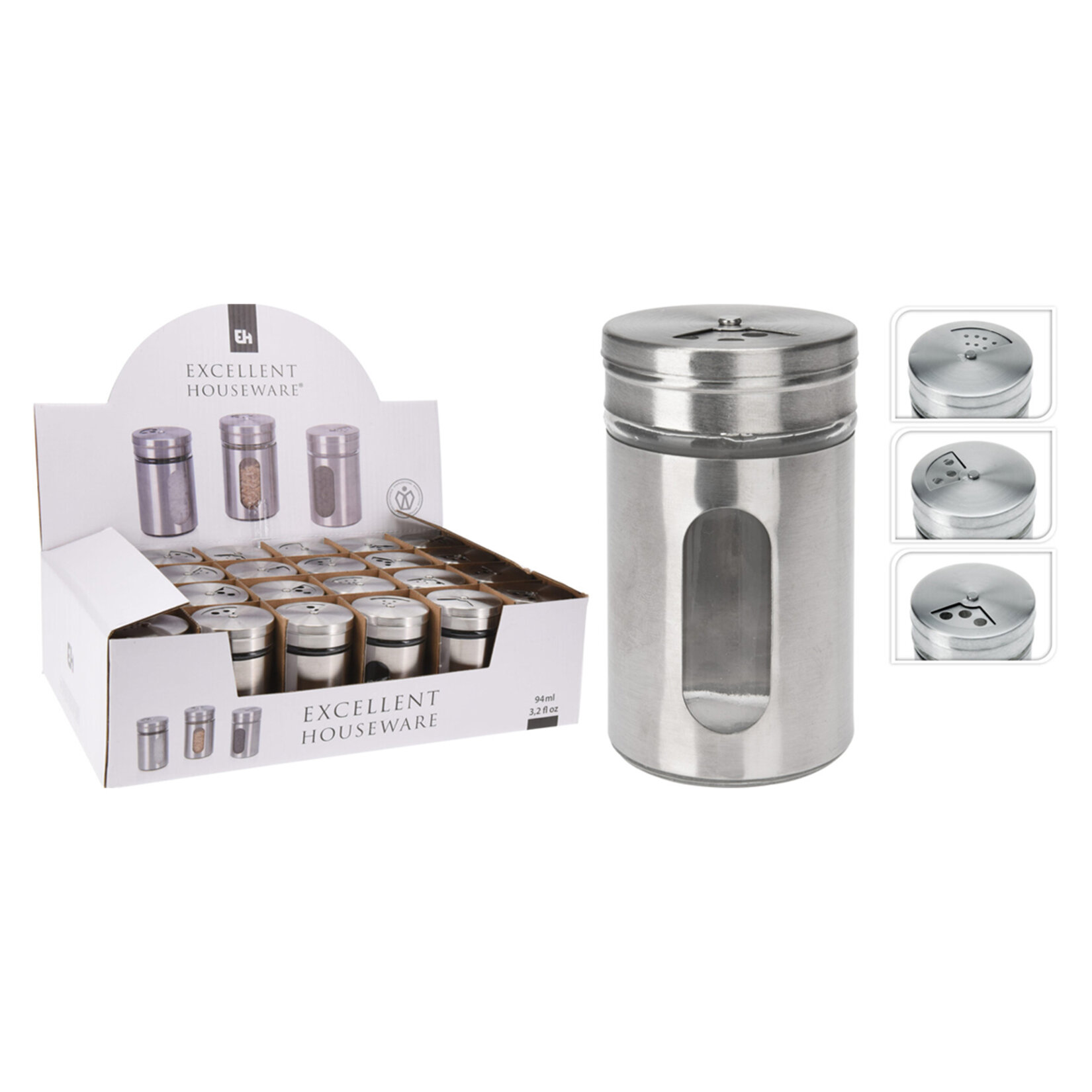 Koopman Metal Kaplı Cam Baharatlık 94 Ml