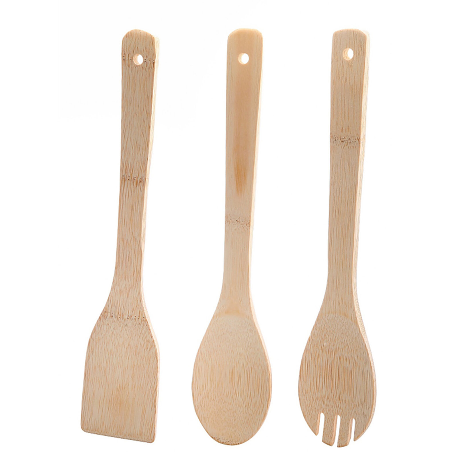 Balsa 3'lü Bambu Servis Seti