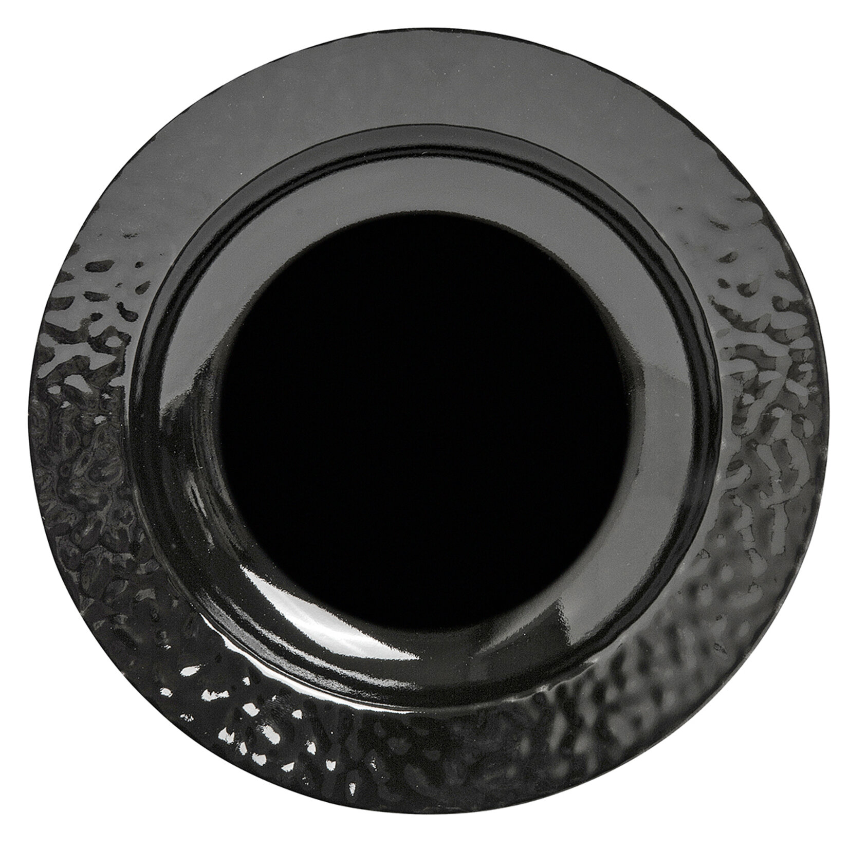 Tulu Porselen 21 Cm Kenarlı Çukur Tabak (Siyah)