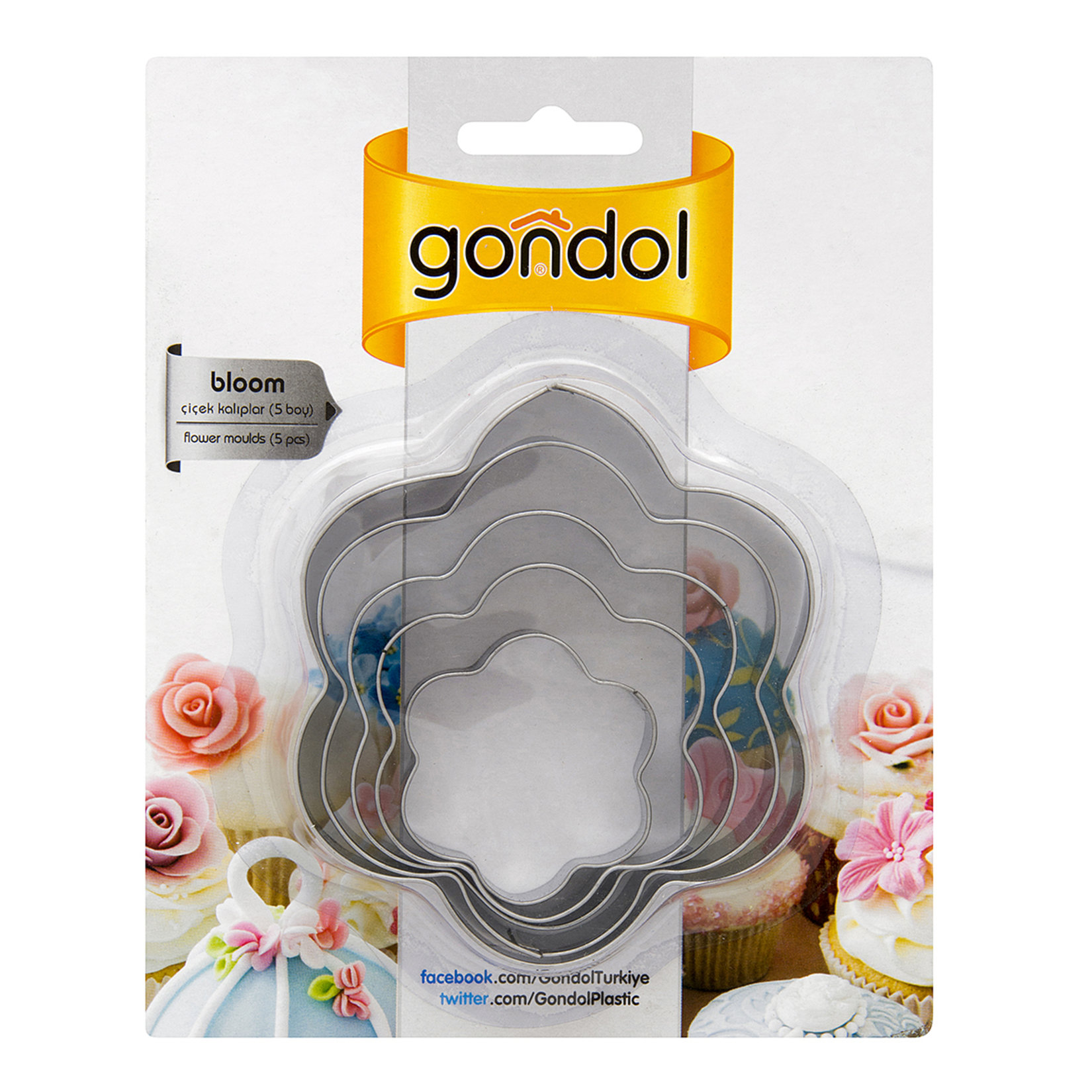 Gondol Bloom Çiçek Metal Kalıp 5 Li(kc-423-f)
