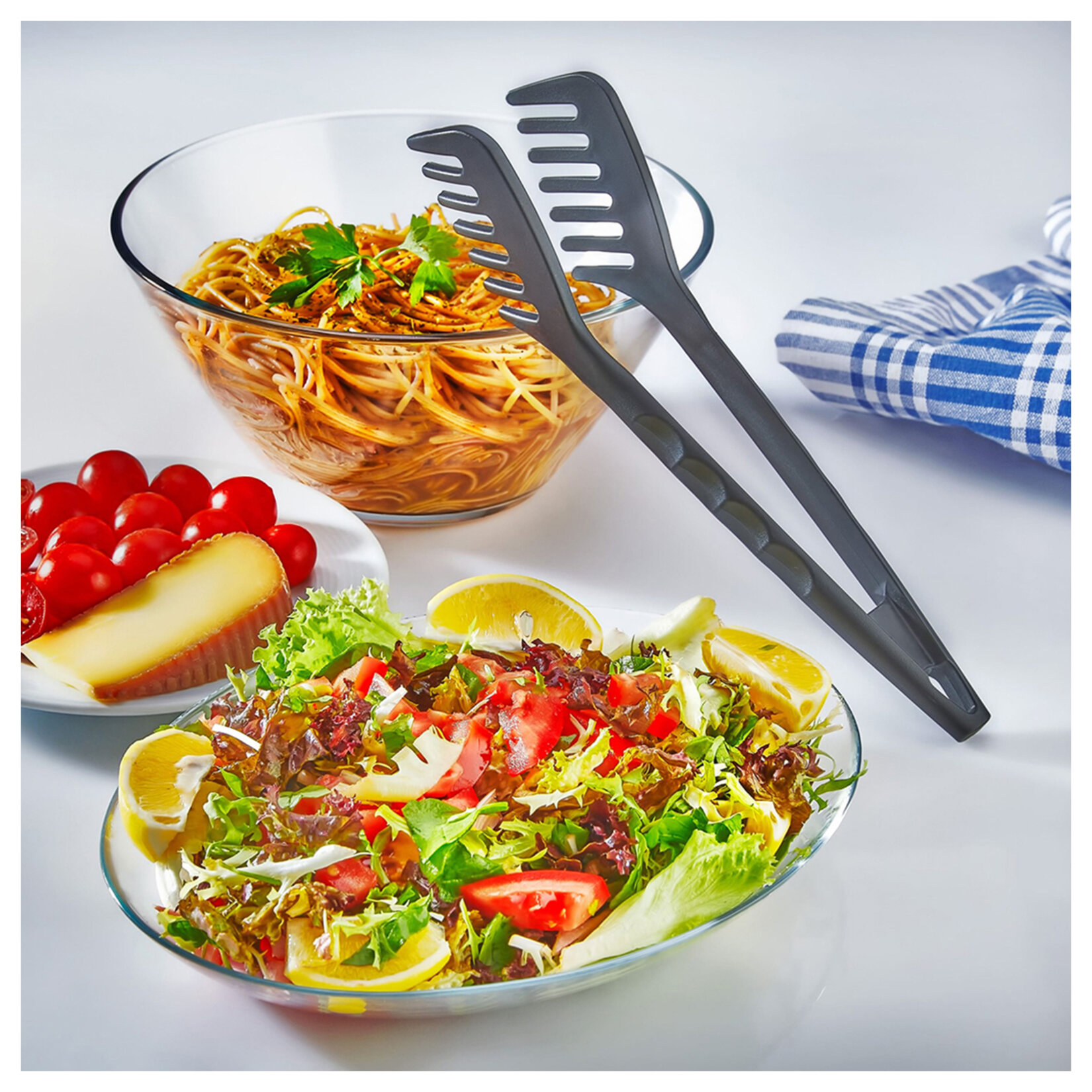 Finehome Plastik Makarna Salata Izgara Maşası - Görsel 2