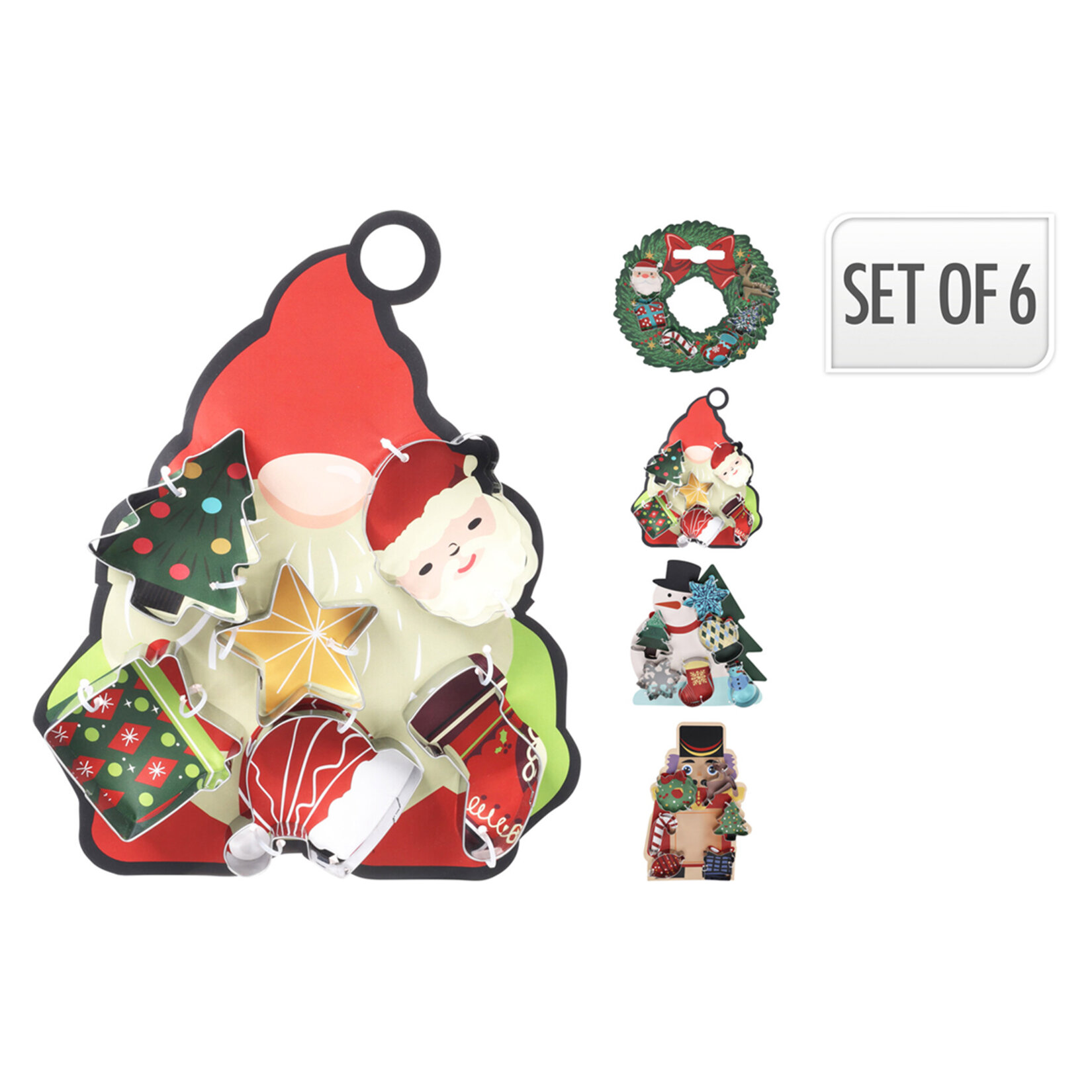 Koopman Yılbaşı Desenli Metal Kurabiye Kalıbı Seti 6'lı