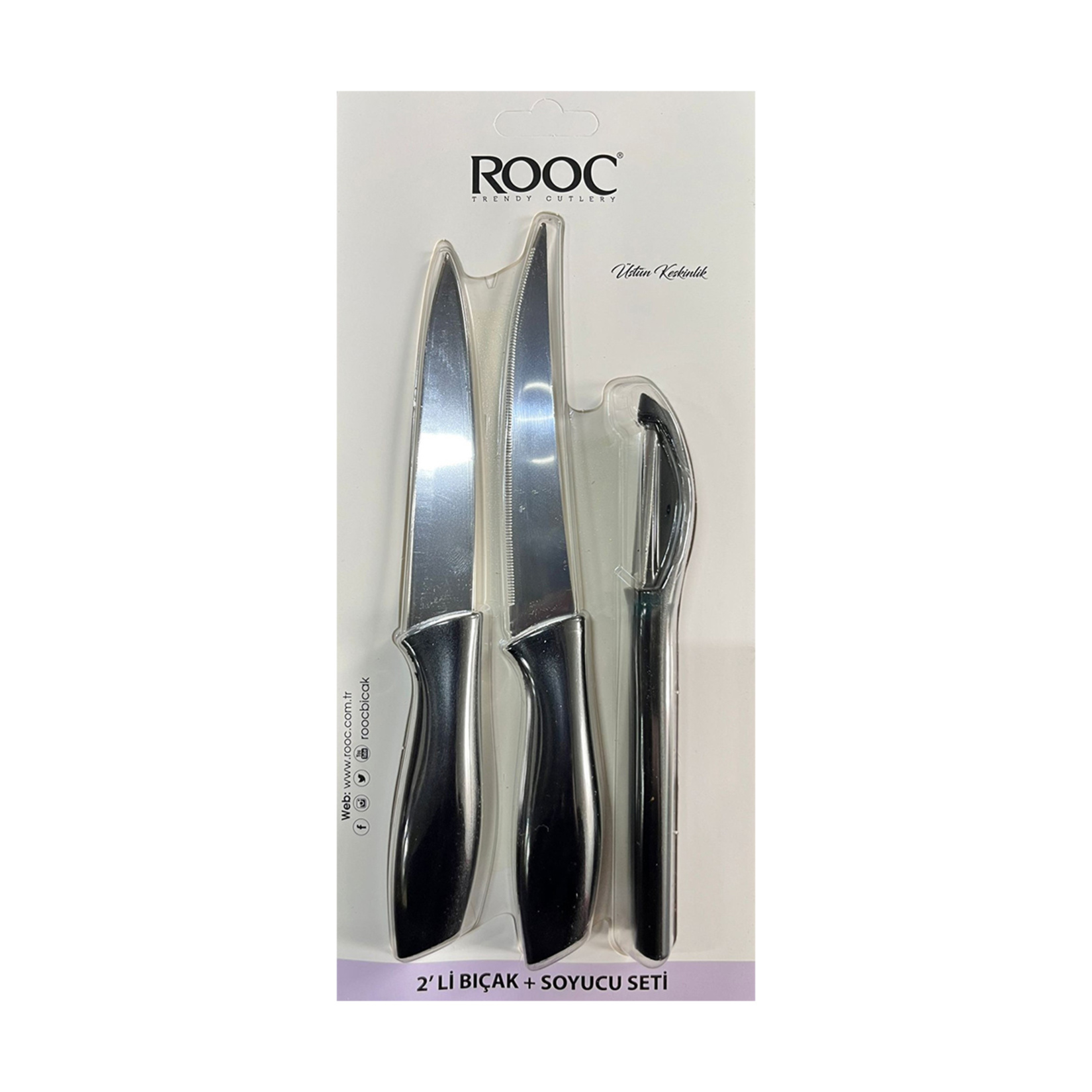 Rooc 2'li Bıçak ve Soyacak Seti