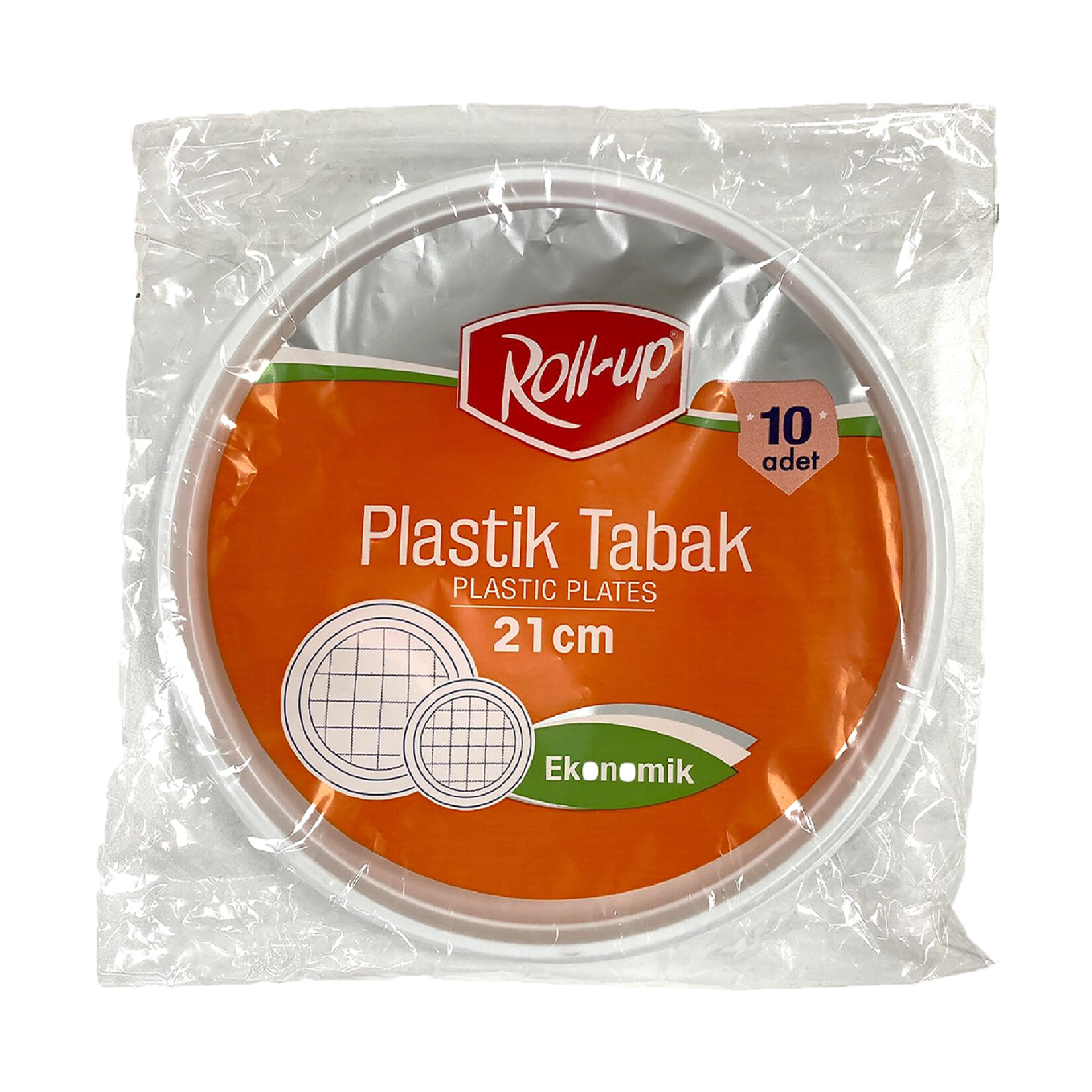 Roll-Up Plastik Tabak 10'lu 21 Cm