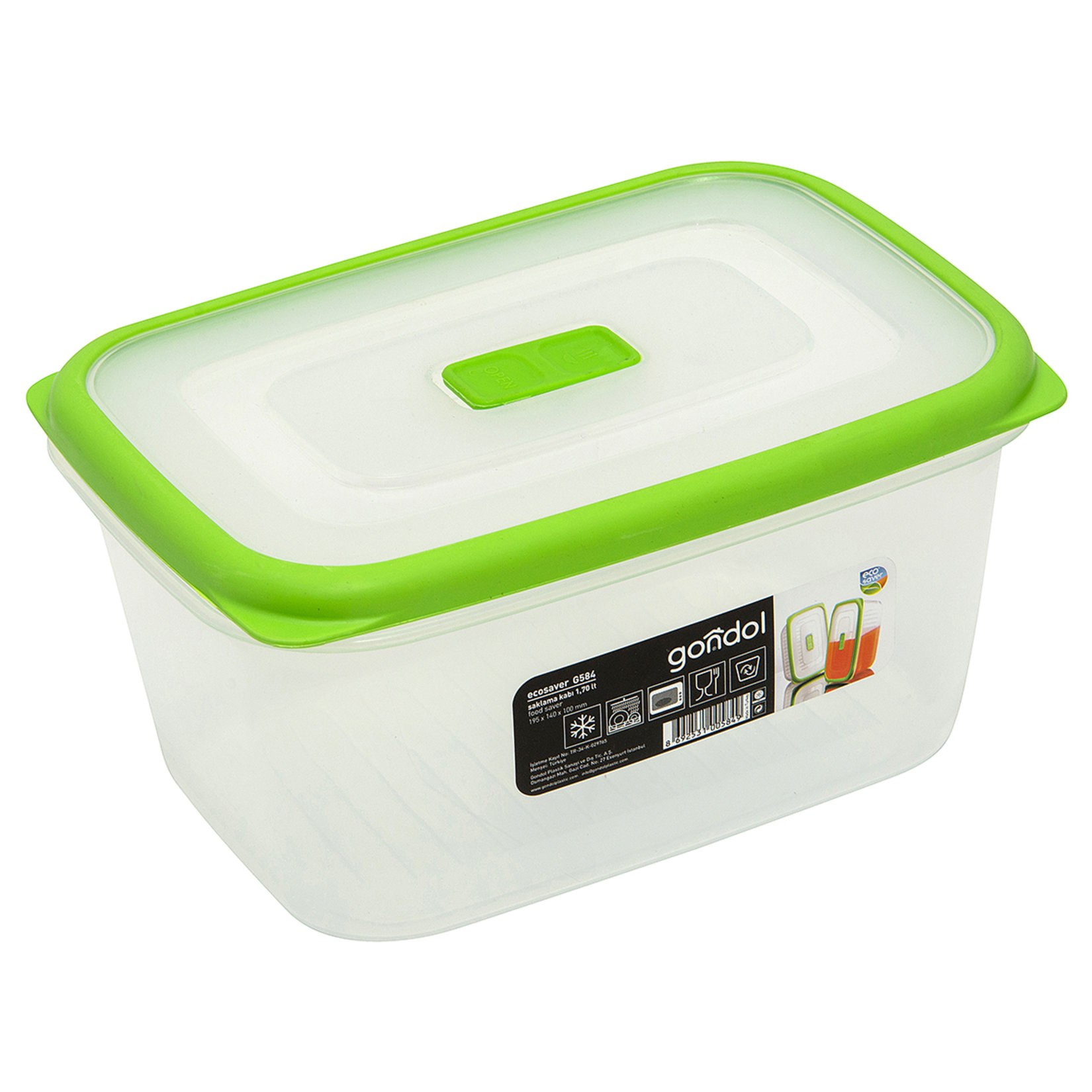 Gondol Ecosaver Saklama Kabı 1.7L (G-584)