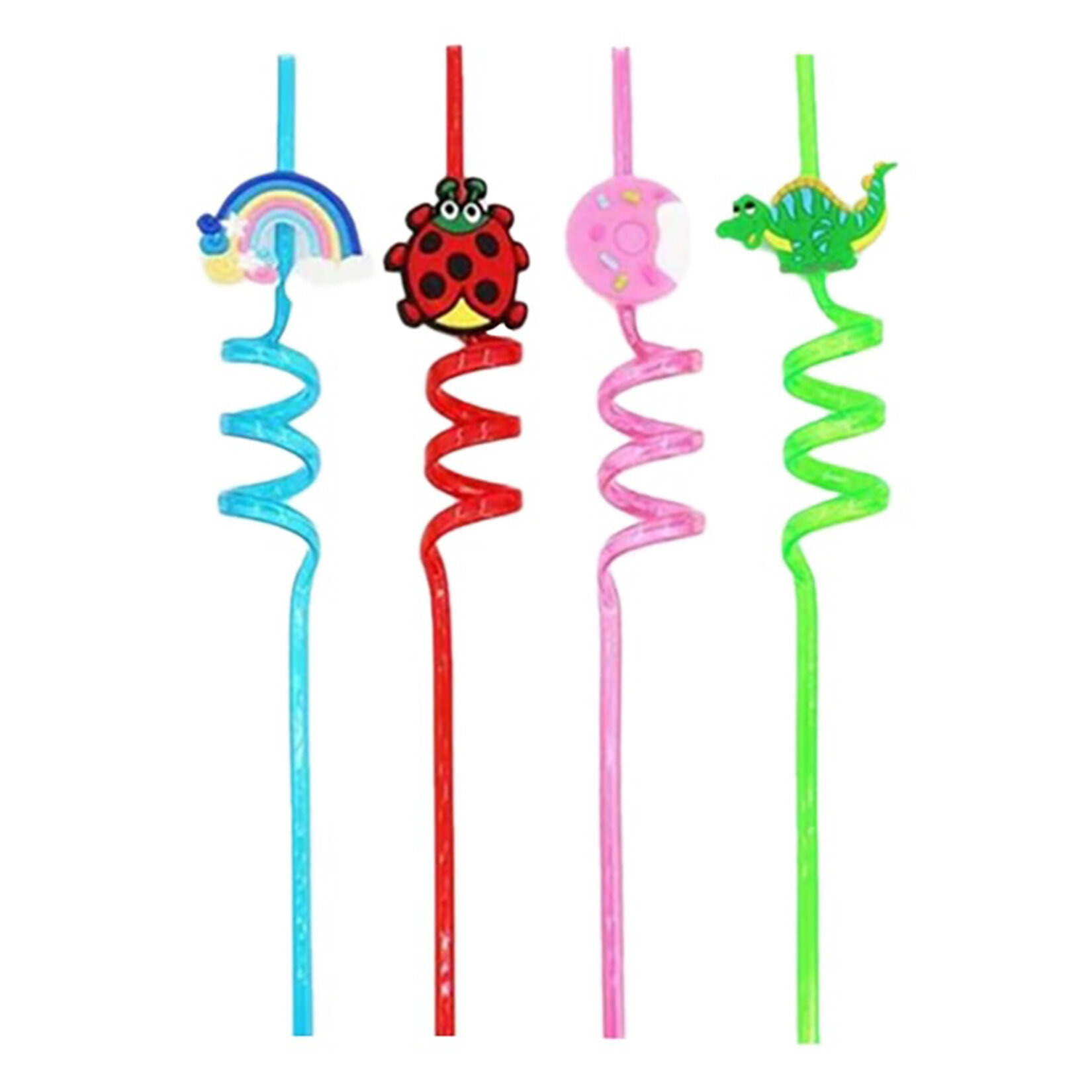 Topstar Figürlü Spiralli Renkli Pipet 4'lü - Görsel 2