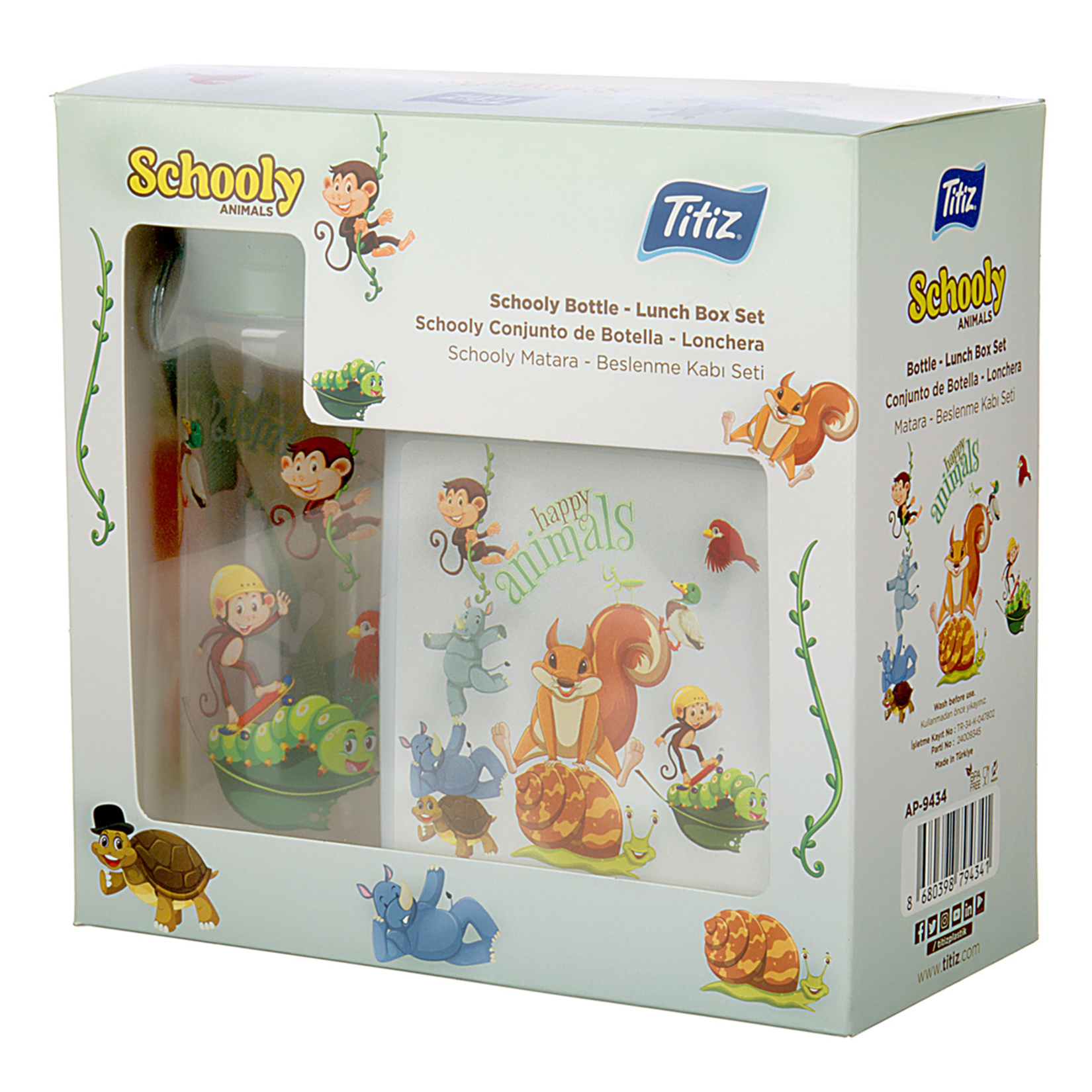 Titiz Schooly Matara Beslenme Kabı Set 500 Ml - Görsel 1