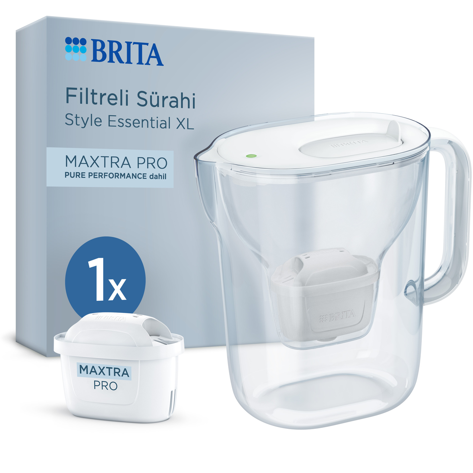 Brita Style Essential XL Filtreli Sürahi Beyaz - Görsel 1