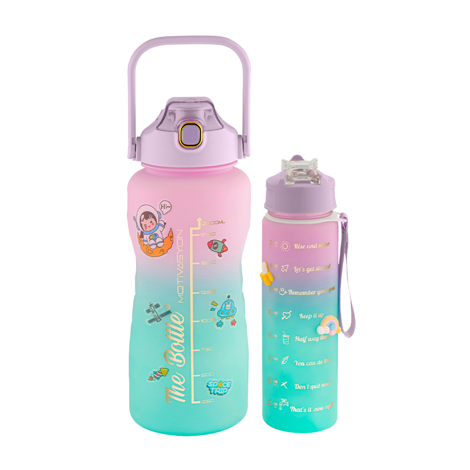 The Bottle 2si1 Arada Premium Matara - Görsel 2