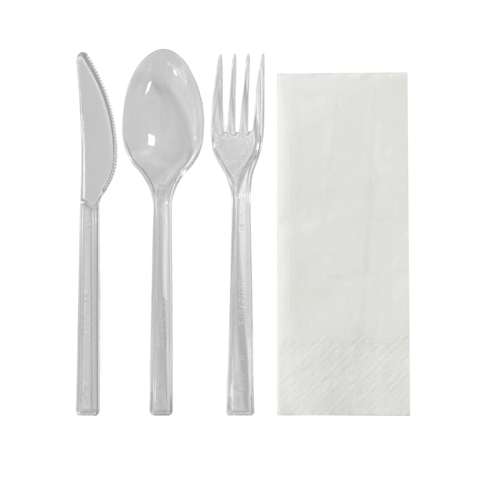 Roll-Up Çatal Kaşık Bıçak Peçete 4'lü Set - Görsel 2