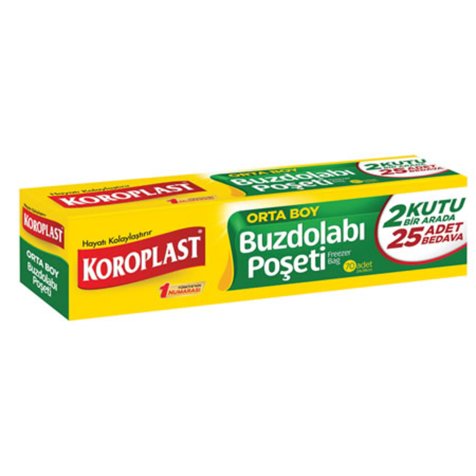 Koroplast Buzdolabı Poşeti Orta Boy 70'Li