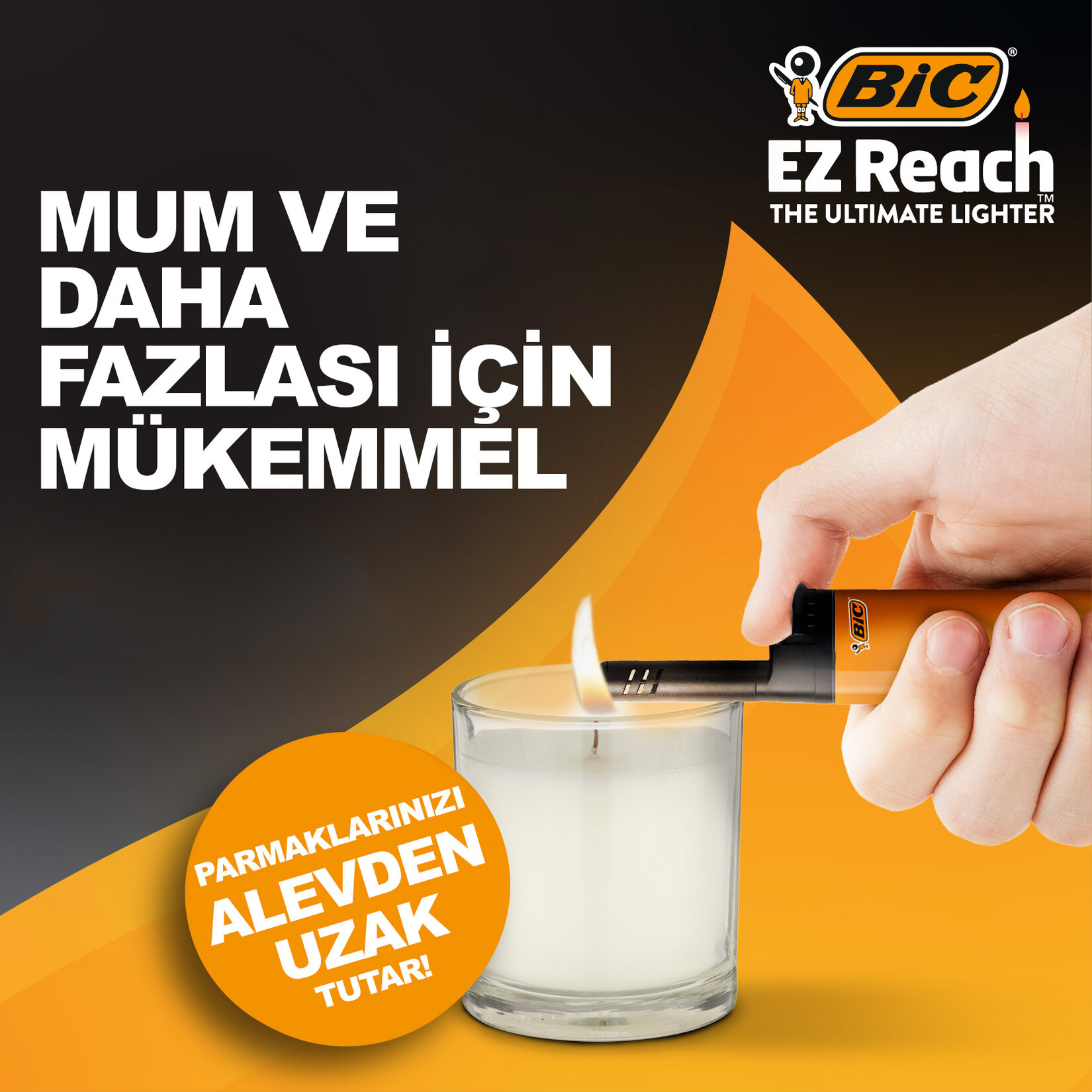 BIC EZ Reach Çok Amaçlı Çakmak - Görsel 4