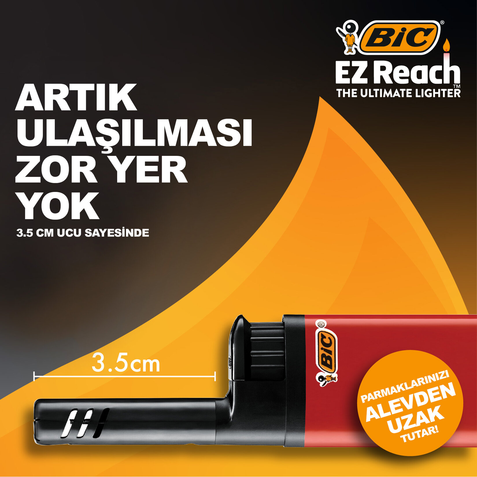 BIC EZ Reach Çok Amaçlı Çakmak - Görsel 2