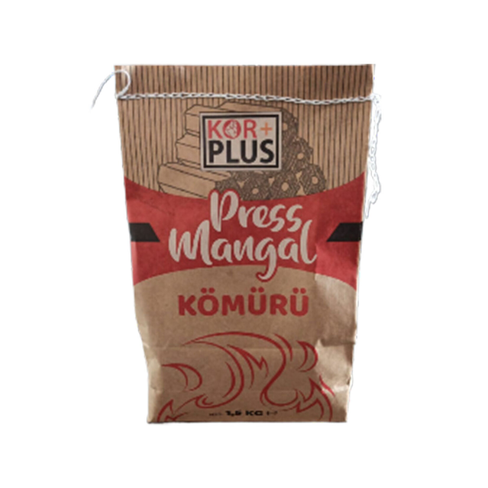Kor+ Plus Press Mangal Kömürü 1.5 Kg