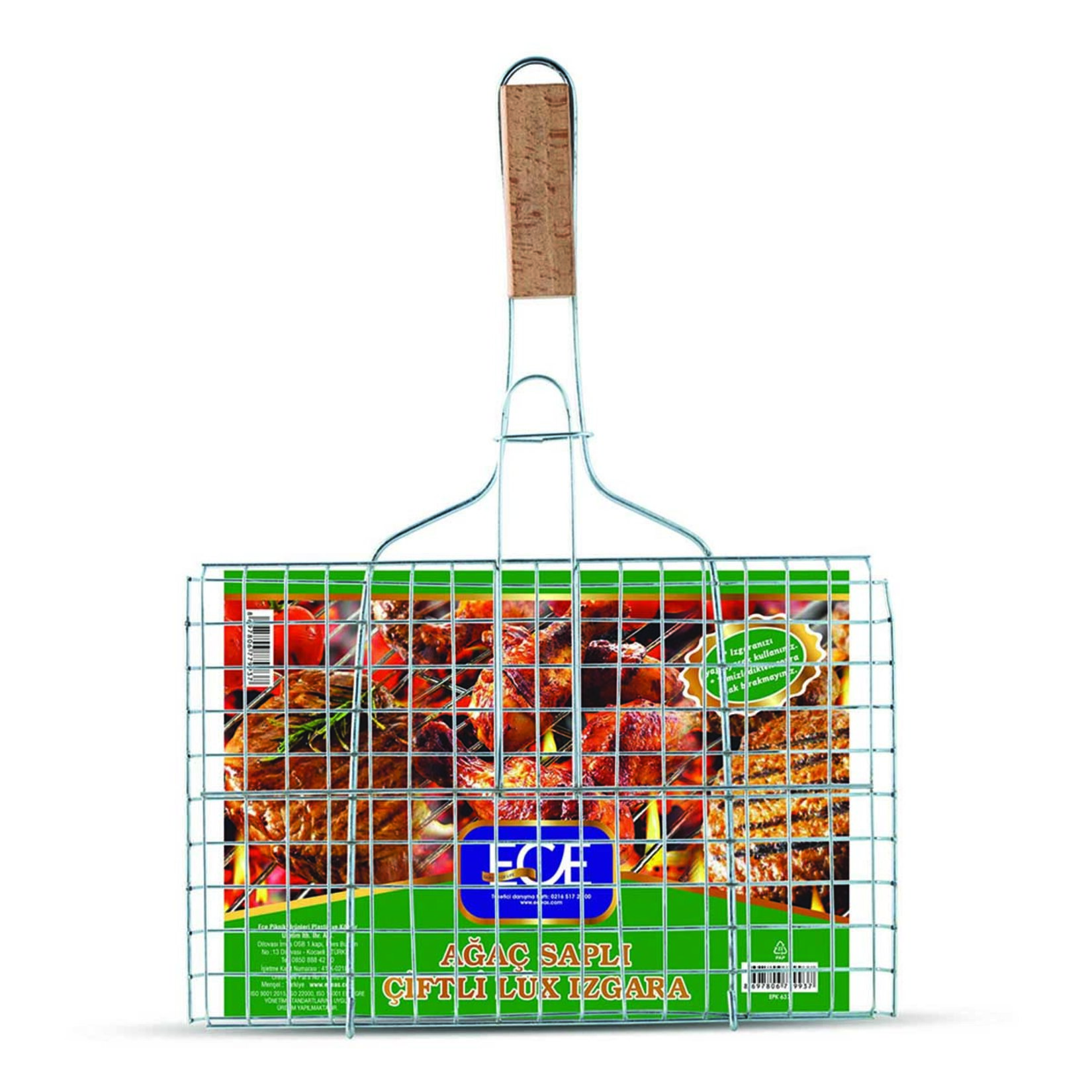 Ece Ağaç Saplı Lüx Izgara 35X22,5cm(epk637)