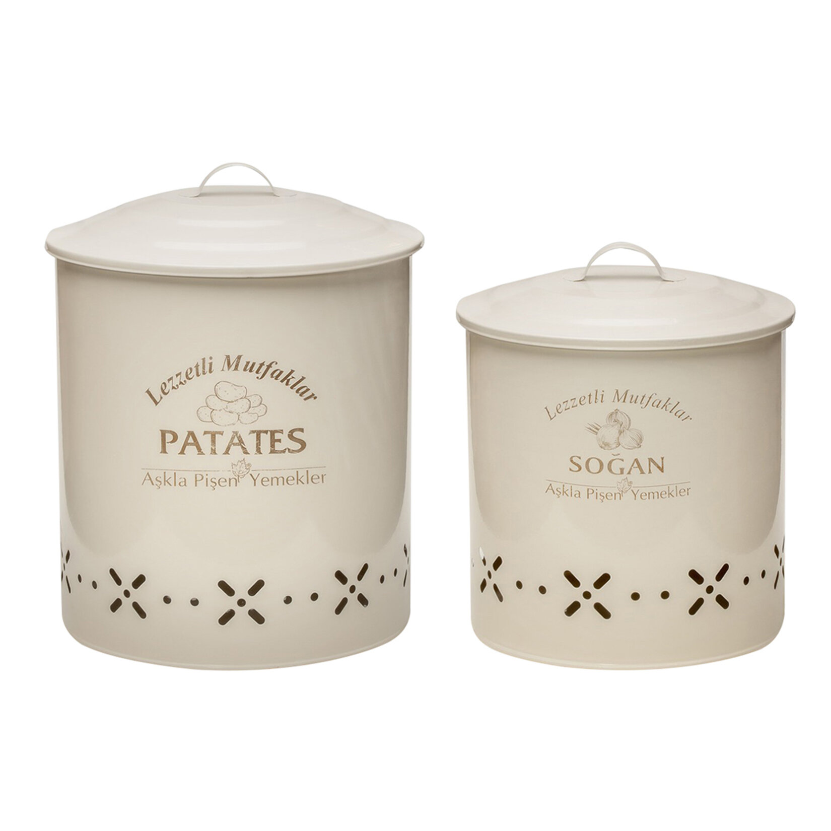 Lalin Patates Soğan Kovası 2'li (8,7 + 4,8 L)