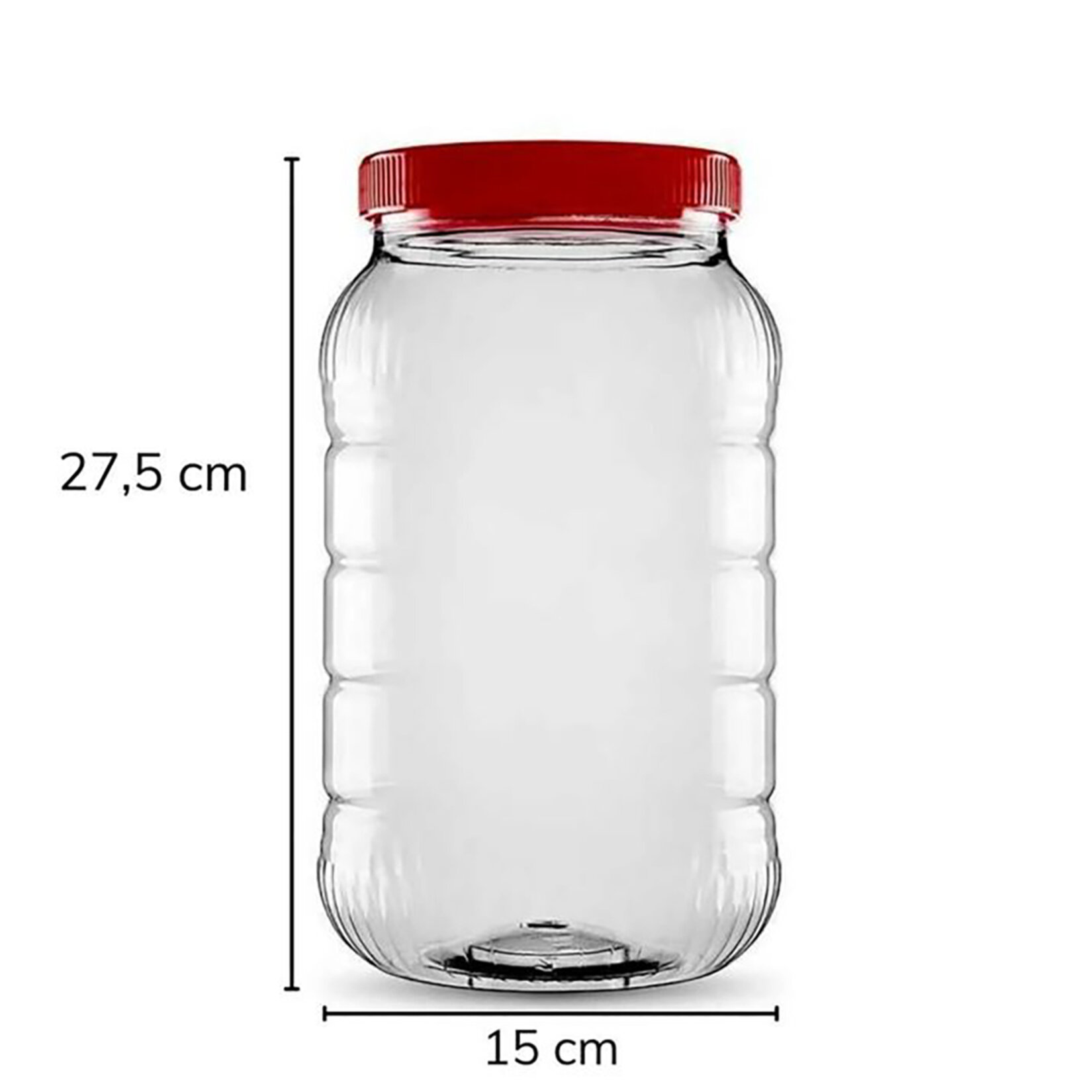 Sarkap Kapaklı Pet Kavanoz 5000 Ml (114 G)