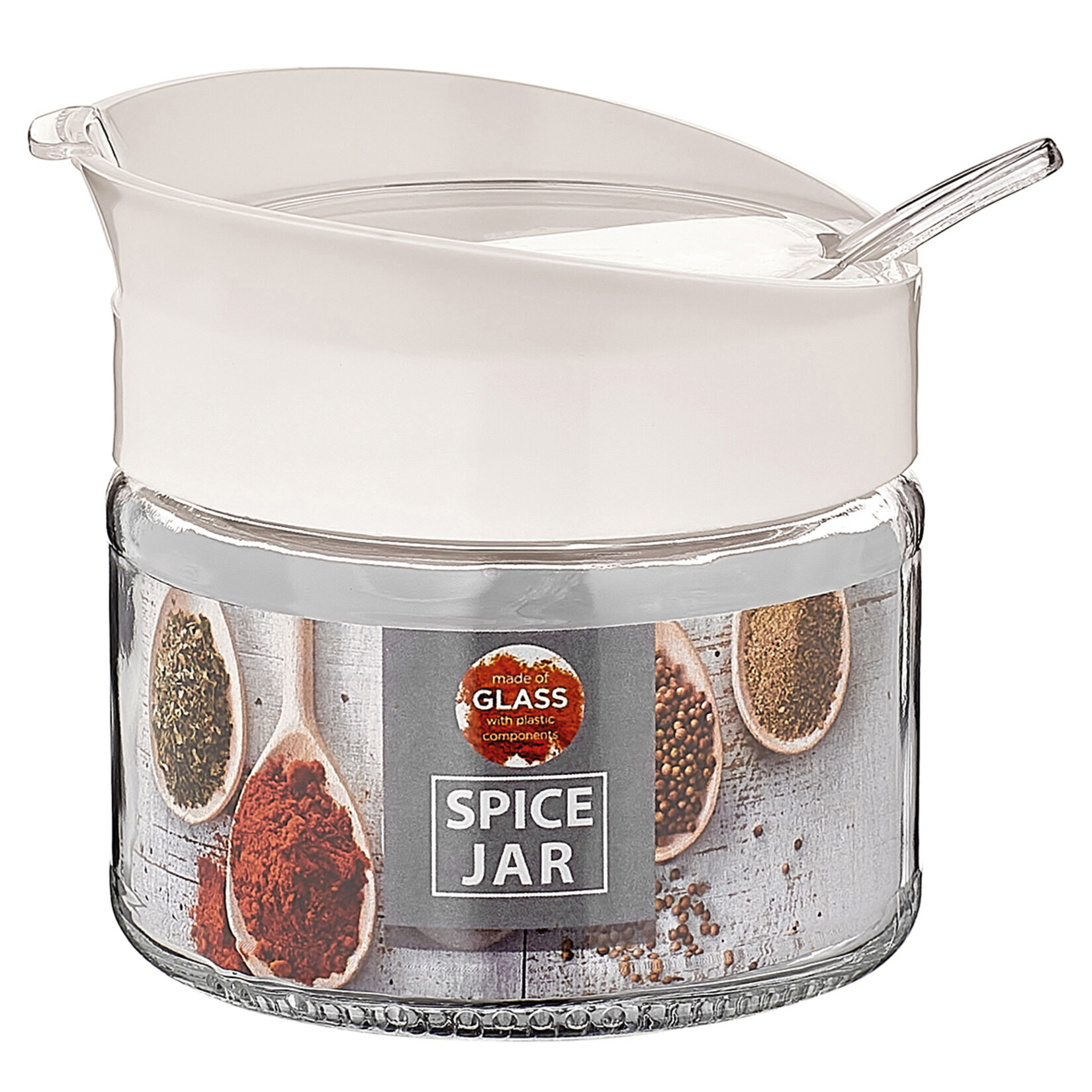 Renga Kaşıklı Cam Baharatlık Sade 300 Cc - Görsel 2