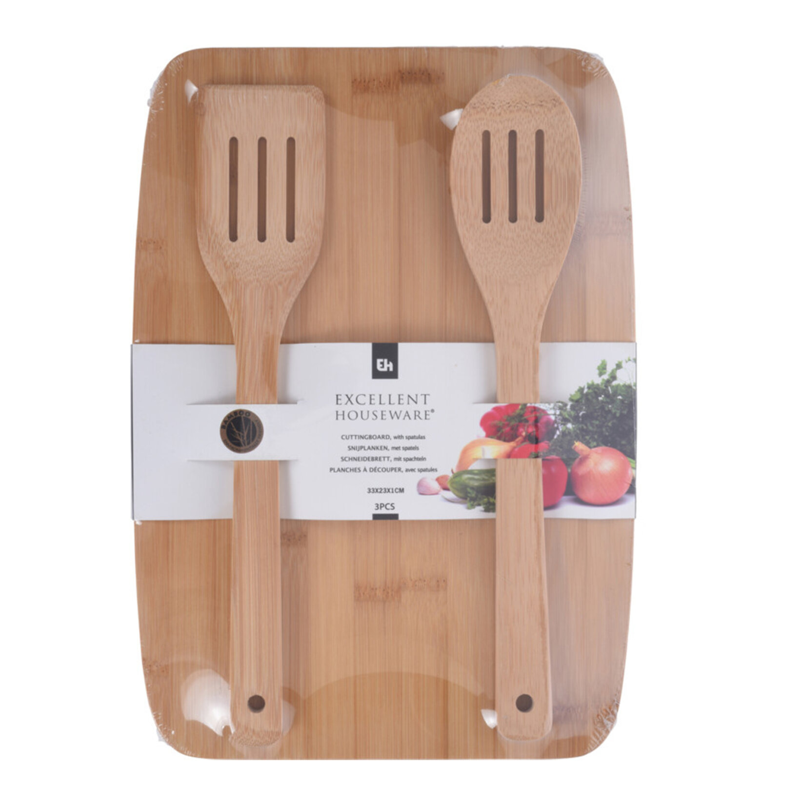 Koopman Ahşap Kaşıklı Kesim Panosu Seti - Görsel 1