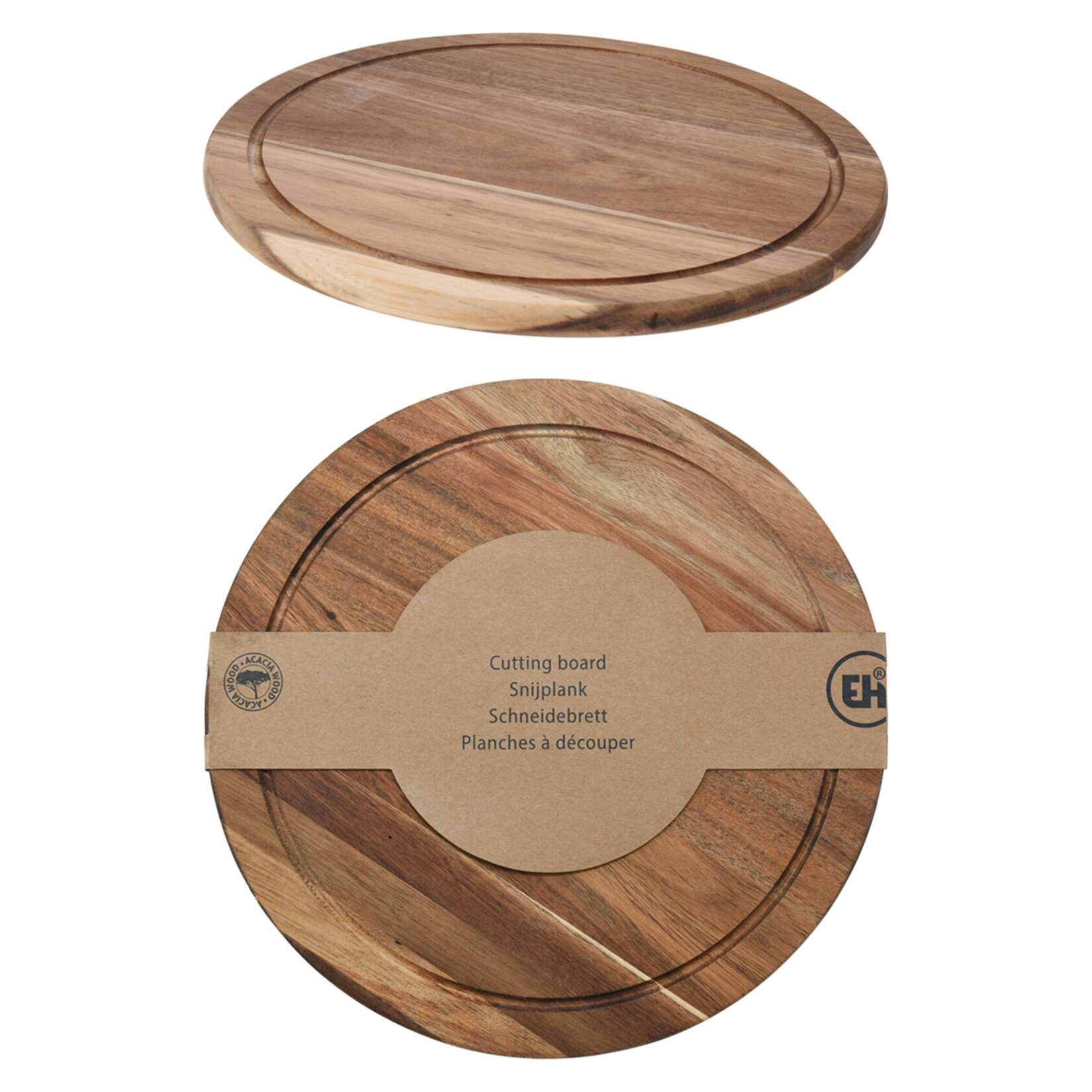 Koopman Akasya Yuvarlak Kesme Tahtası 30 Cm