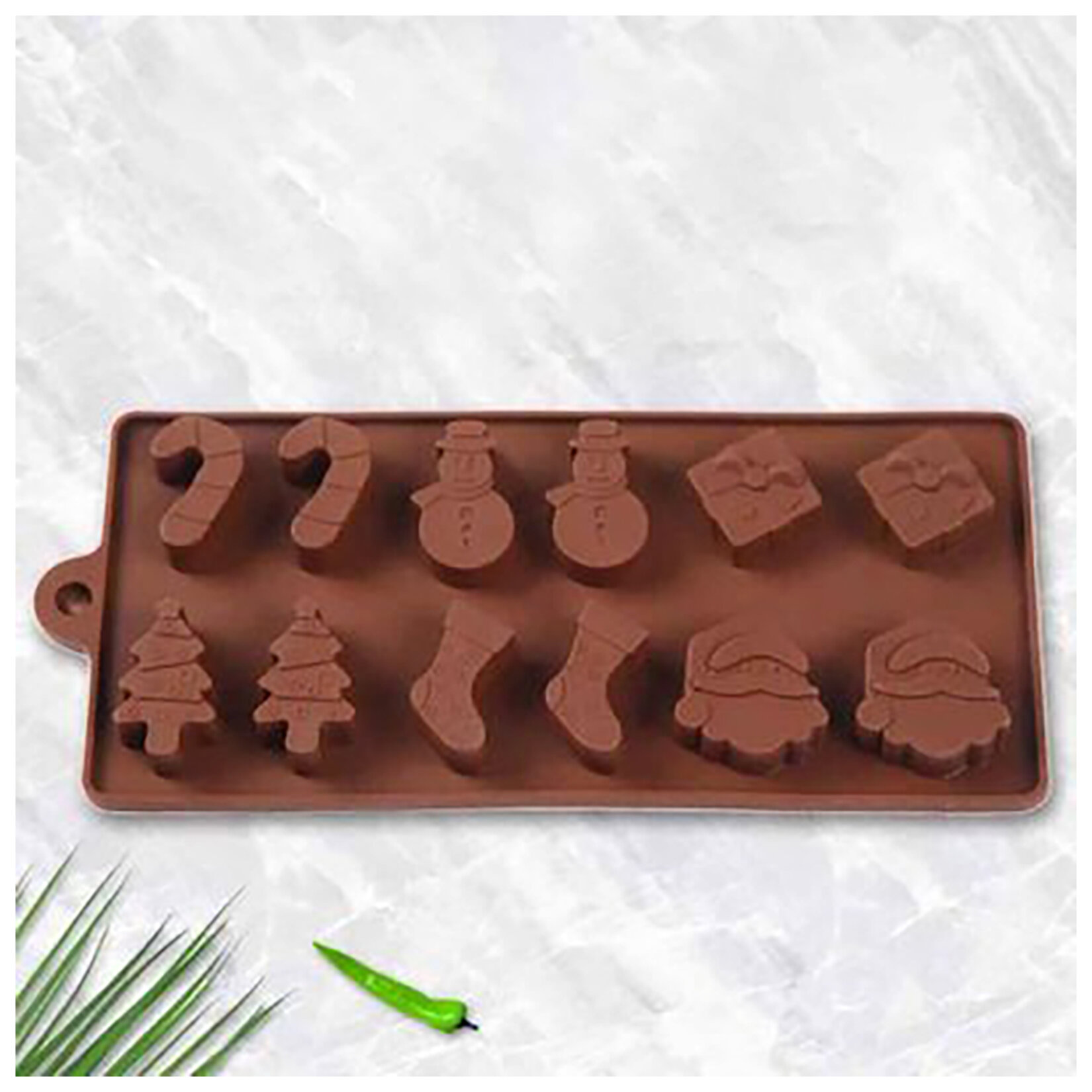 Epinox Yılbaşı Silikon Çikolata Kalıbı (Ylb-22)mcr