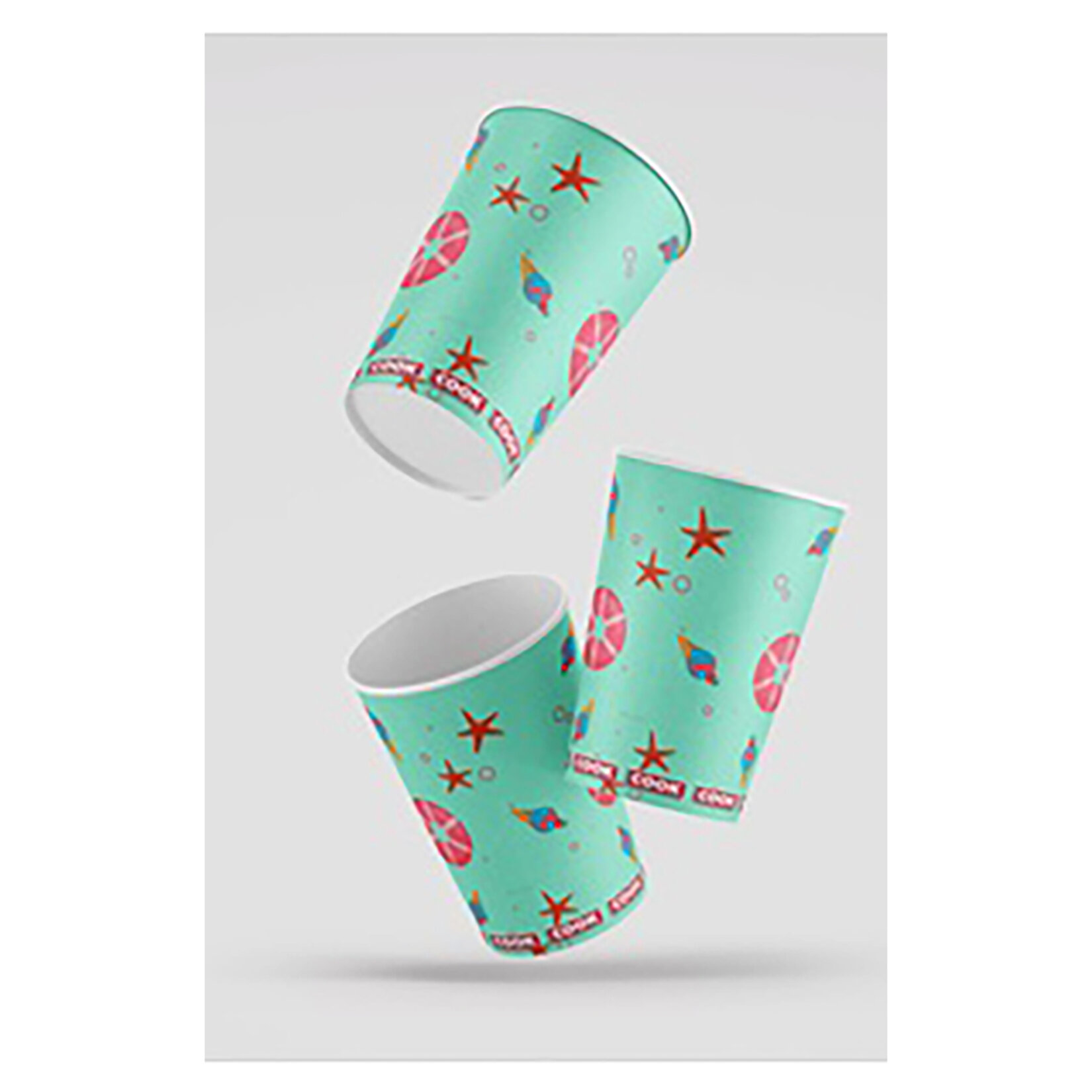 Cook Kağıt Bardak 7 Oz Yaz Desenli 10'lu - Görsel 3