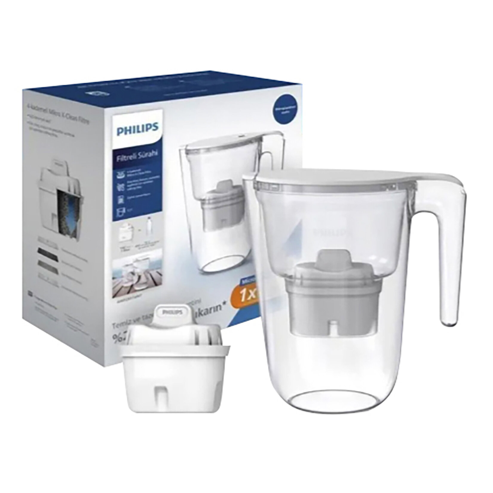 Philips XL Filtreli Su Arıtma Sürahisi 3.5 L - Görsel 1