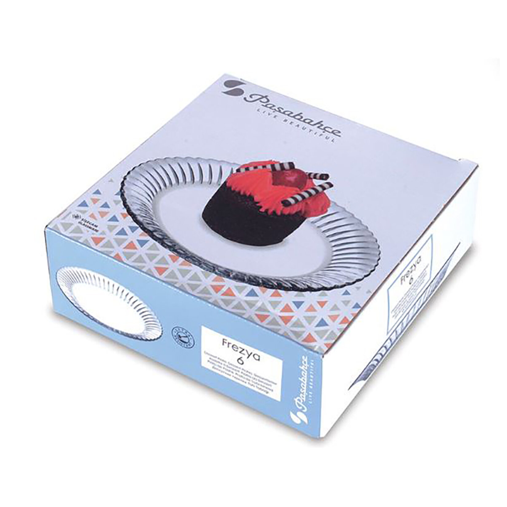 Paşabahçe Frezya Tatlı Tabağı 16 Cm 6'lı A&ü - Görsel 1
