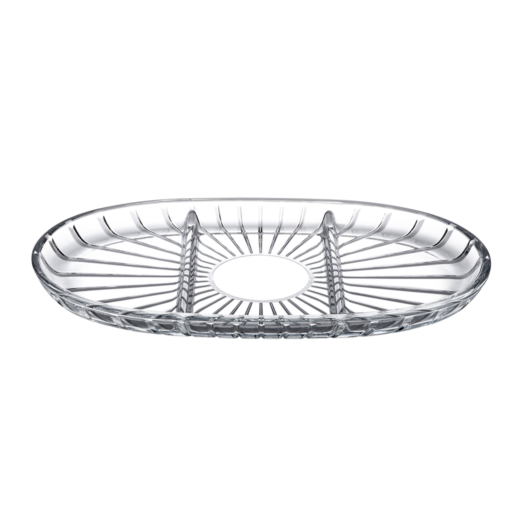 Paşabahçe Elegant Bölmeli Oval Servis Tabak 16.3 x 27.8 Cm