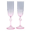 Rakle 2'li Pembe Şampanya Kadehi - Görsel 1
