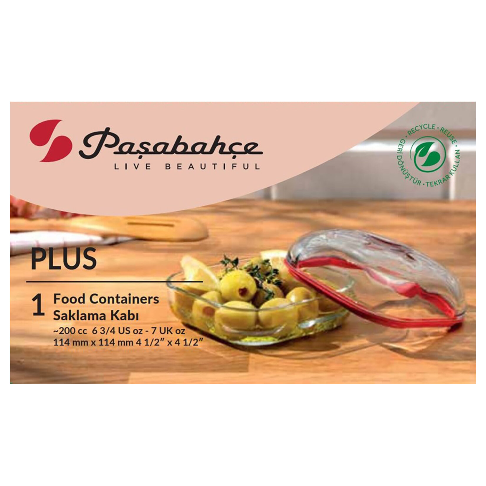 Paşabahçe Plus Saklama Kabı 200 Cc