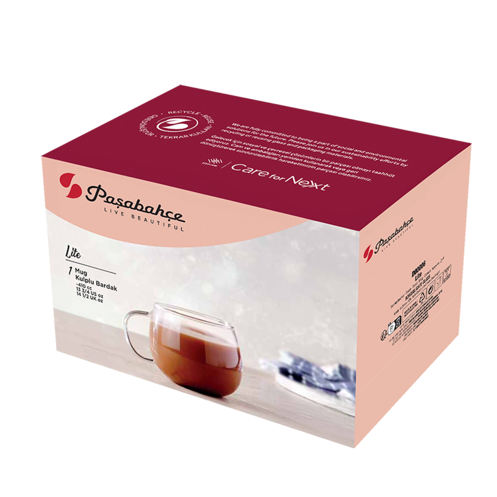 Paşabahçe Borosilikat Cam Kupa Çift Cidarlı 400 C