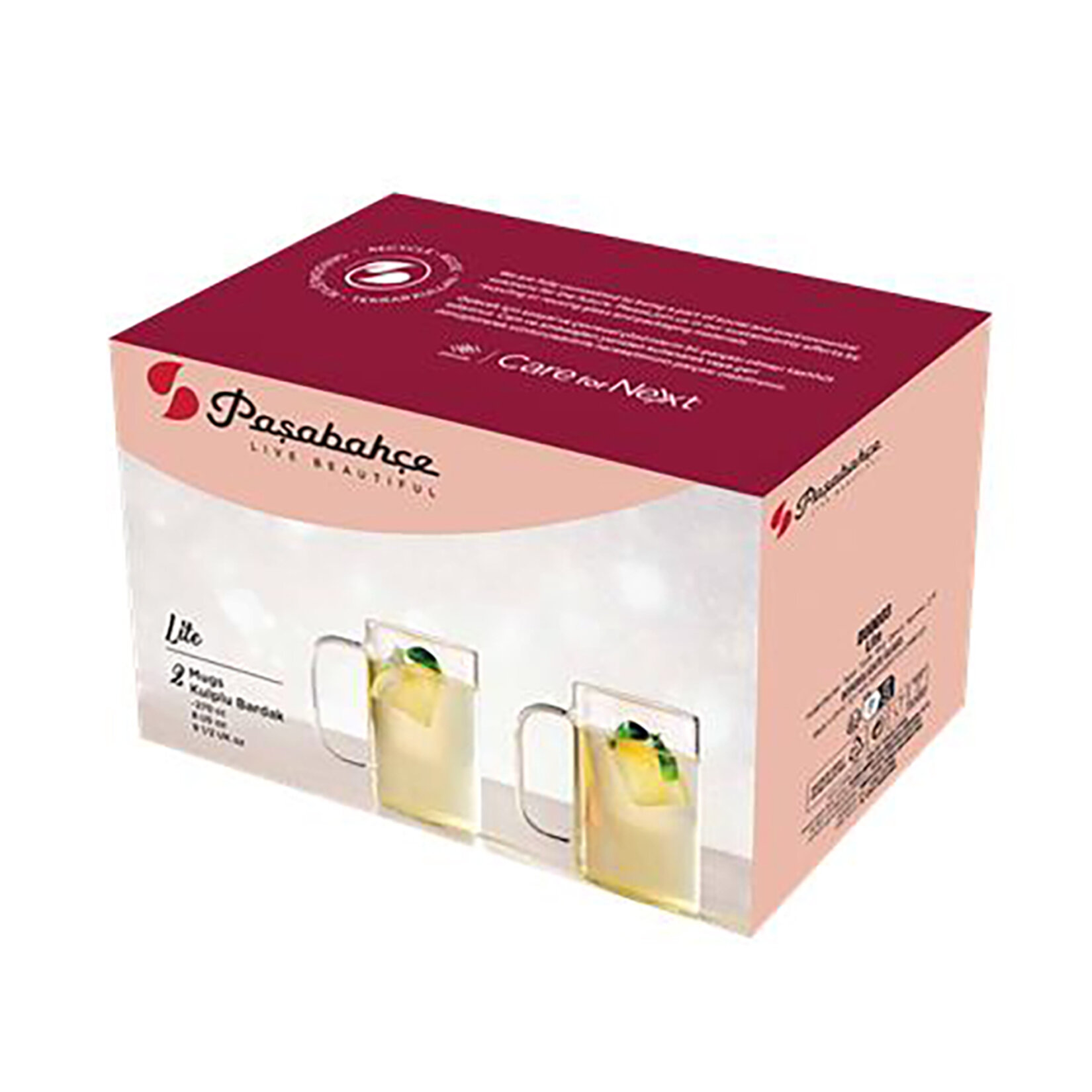 Paşabahçe Borosilikat Cam Kupa 2'li 270 Cc