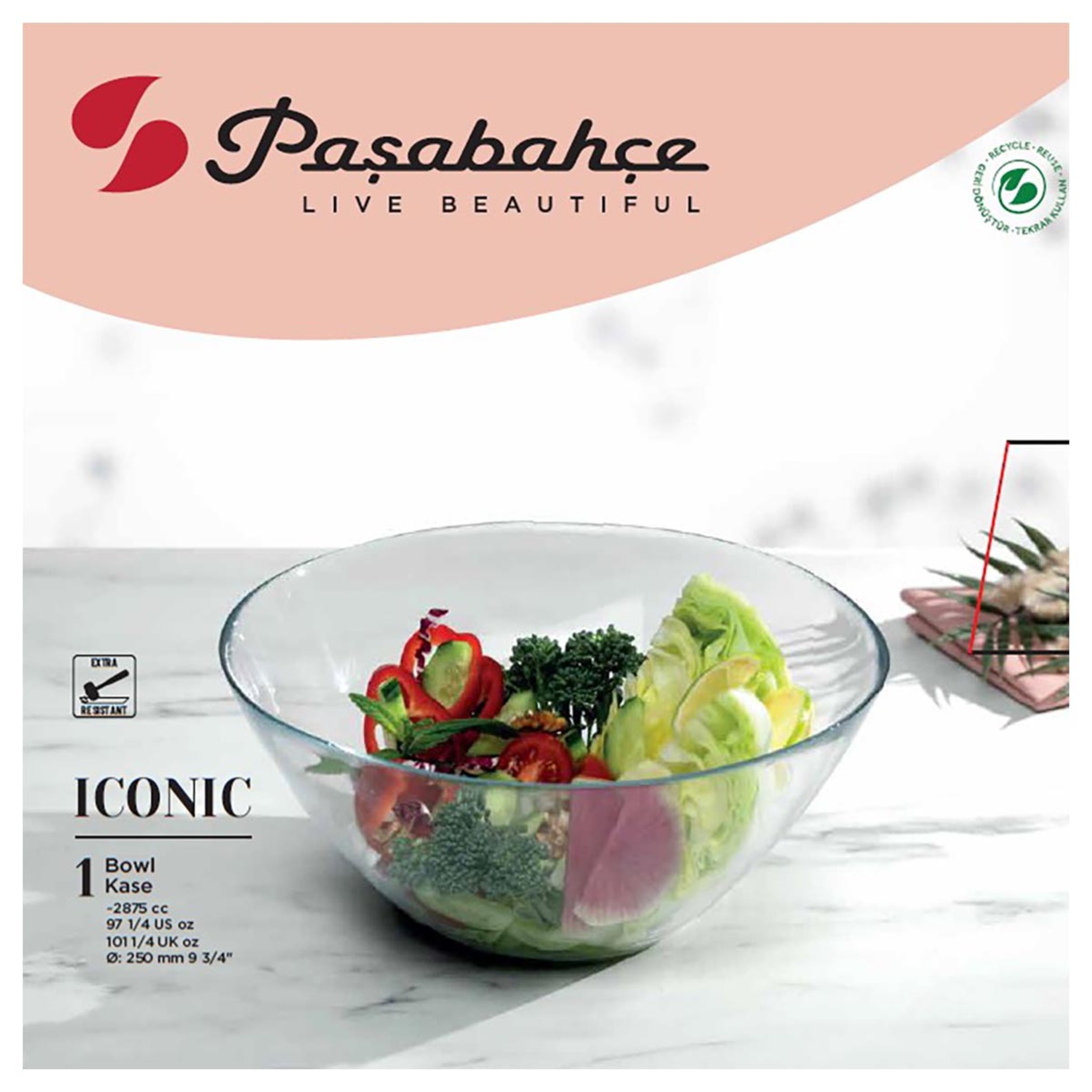 Paşabahçe Iconic Kase 2950 Cc (17 Cm)