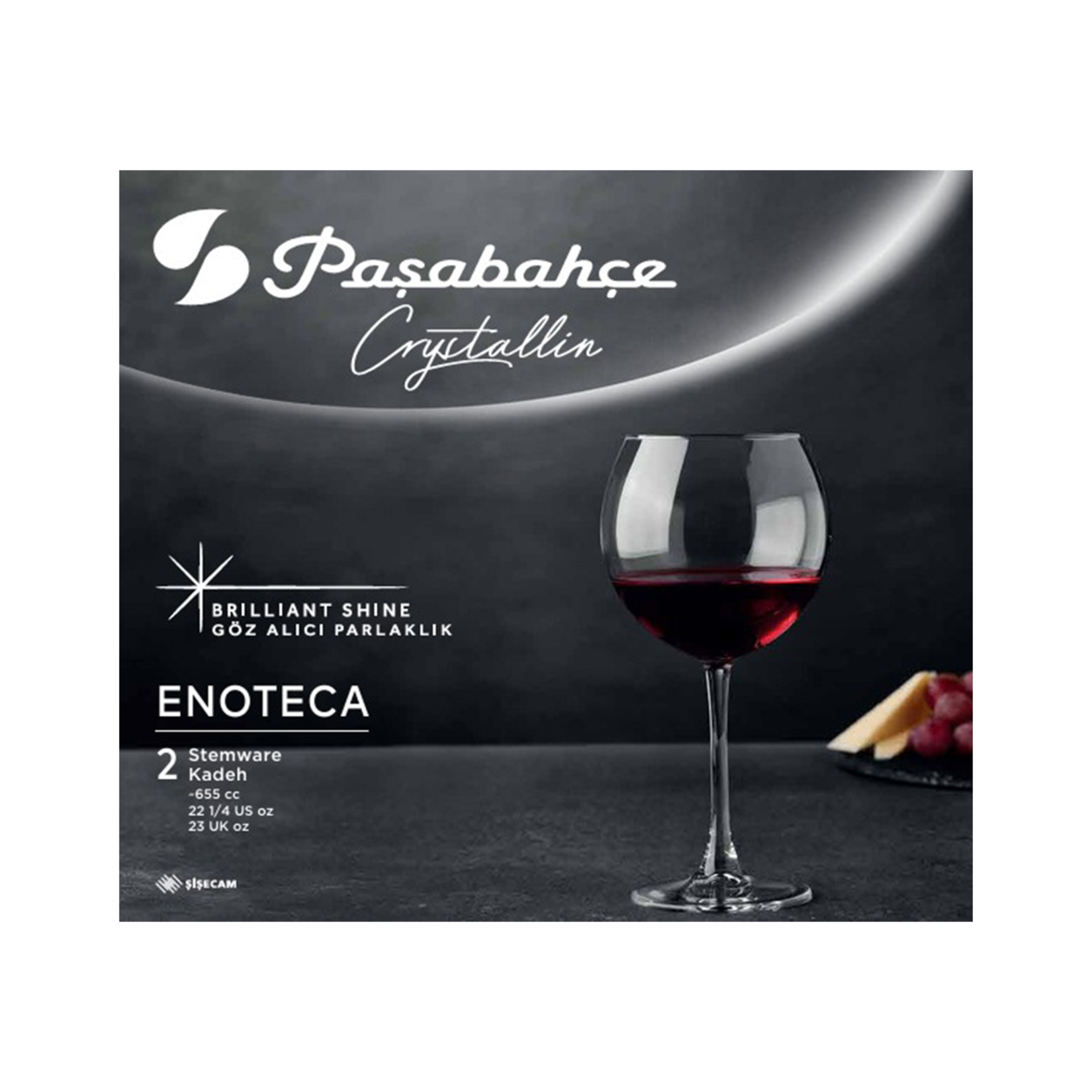 Paşabahçe Enoteca Şarap Kadehi 2'li 655 Cc