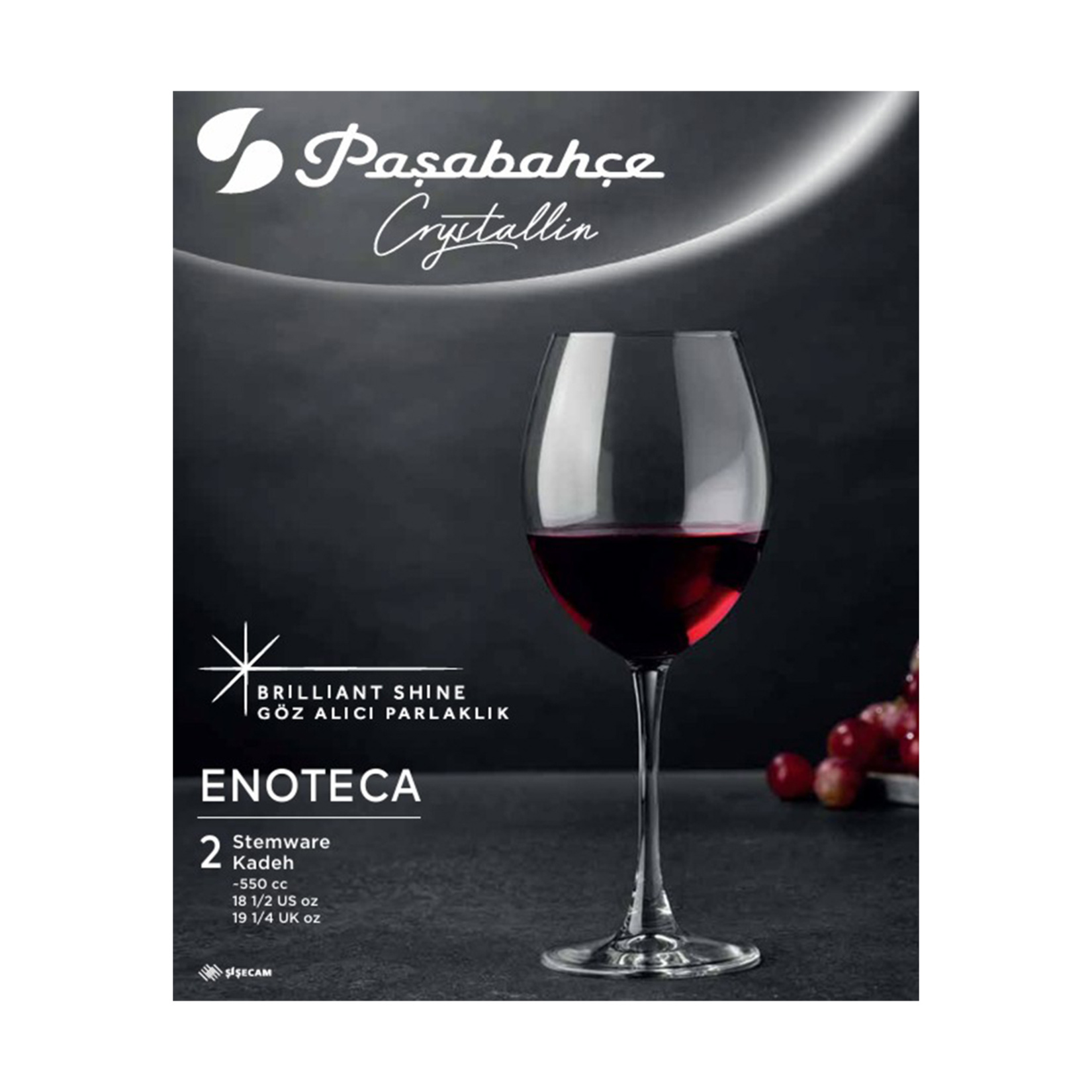 Paşabahçe Enoteca Şarap Kadehi Kırmızı 550 Cc 2'li