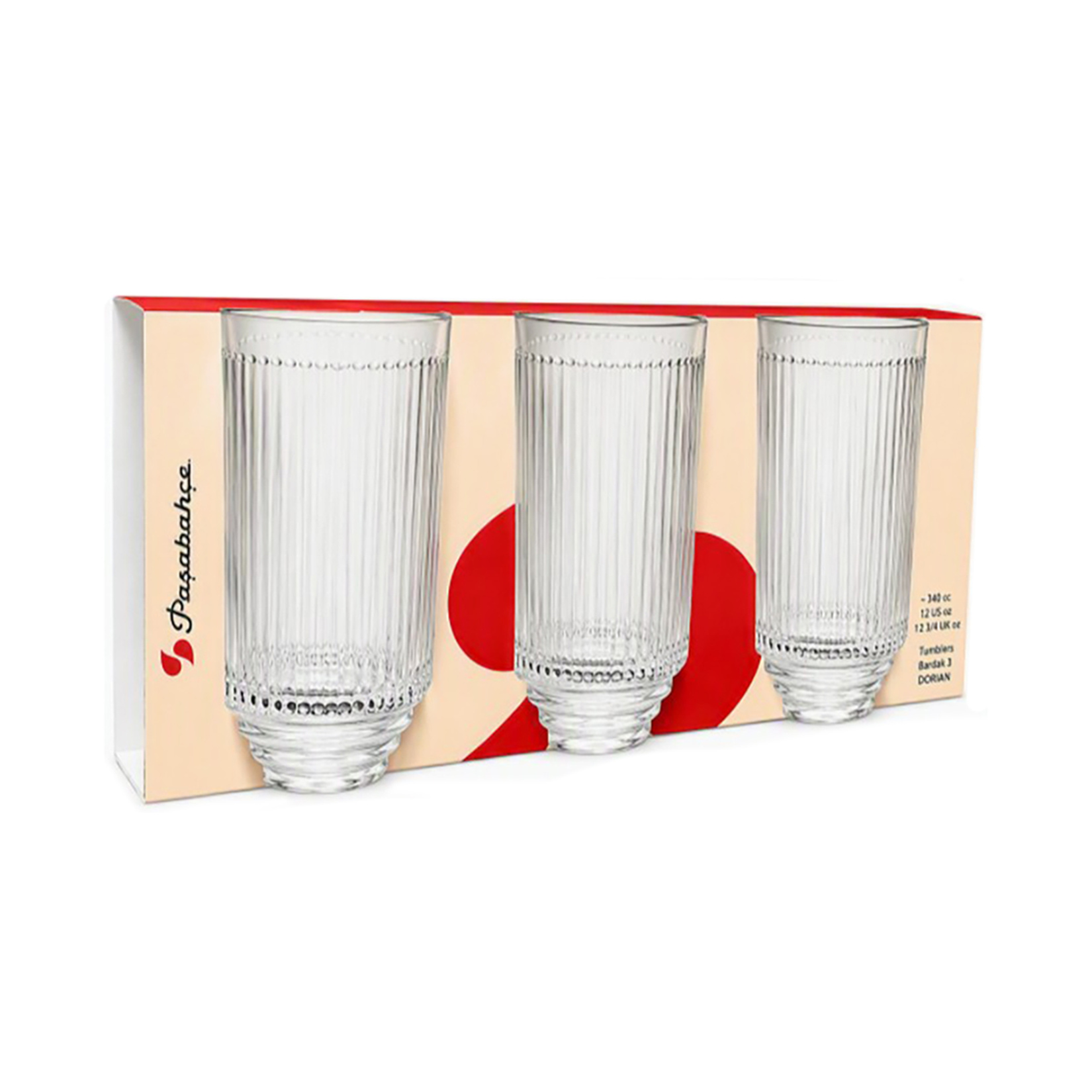 Paşabahçe Dorian Meşrubat Long Drink 340 Ml 3'lü