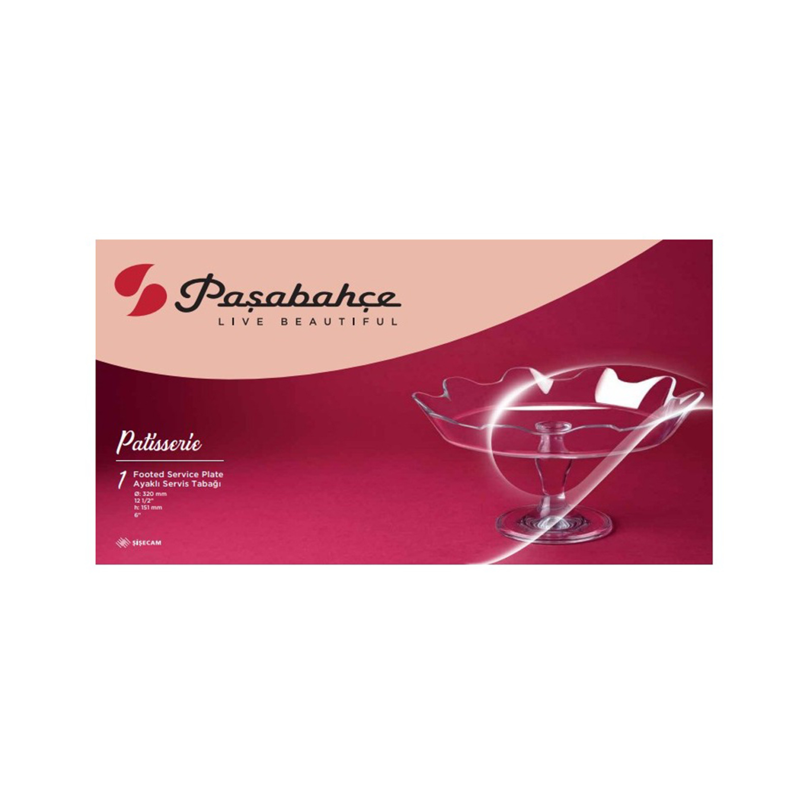Paşabahçe Patisserie Ayaklı Servis Tabağı