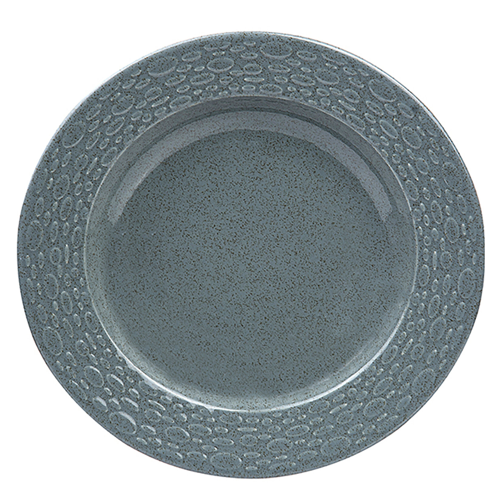 Kütahya Porselen Çakıltaş Çukur Tabak - Mavi 22 Cm