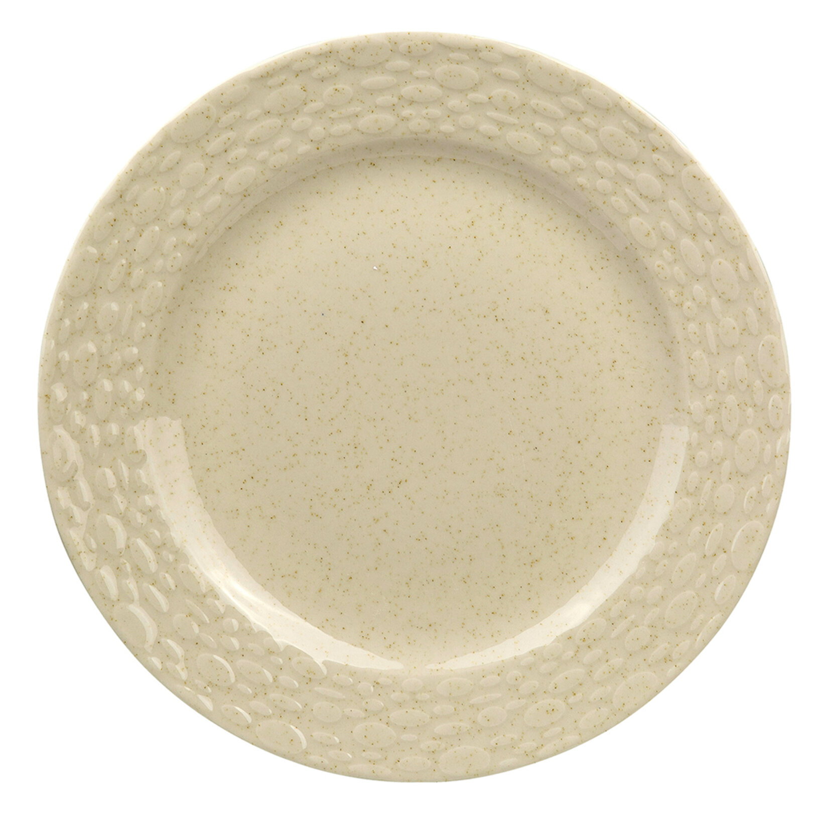 Kütahya Porselen Çakıltaş Düz Tabak - Tarçın 20 Cm