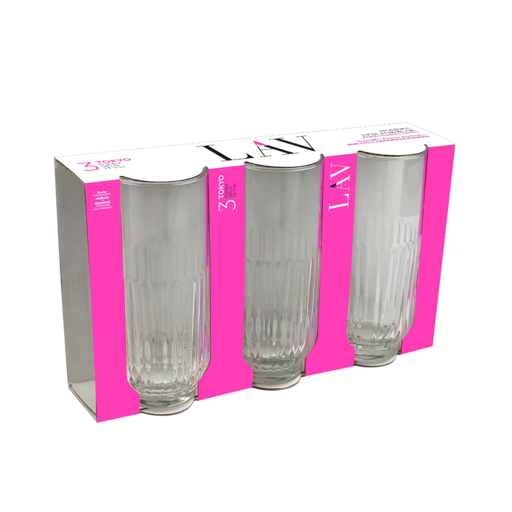 Lav Tokyo Meşrubat Bardağı 3'lü 395 Cc