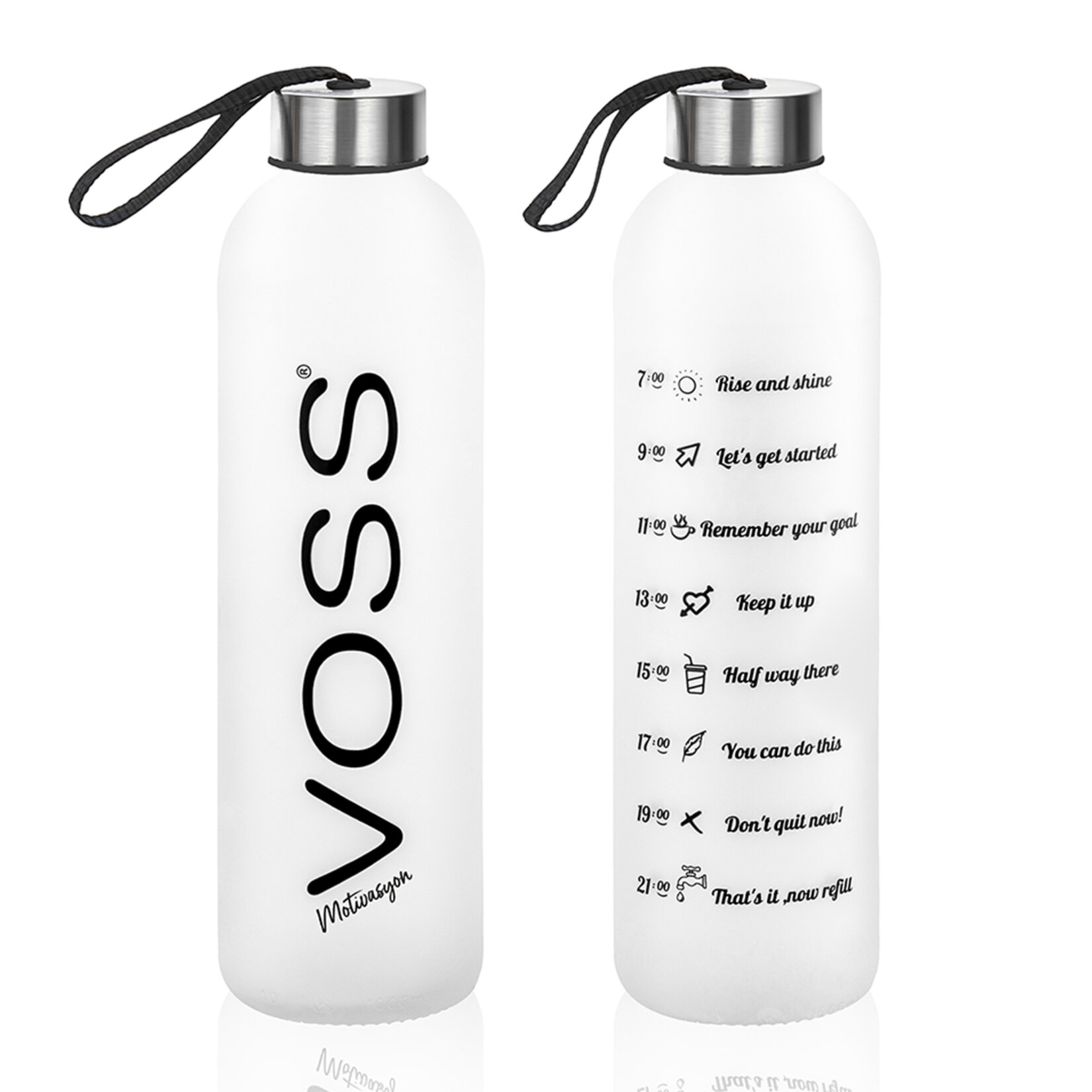 My Bottle Voss Buzlu Cam Matara 500 Ml