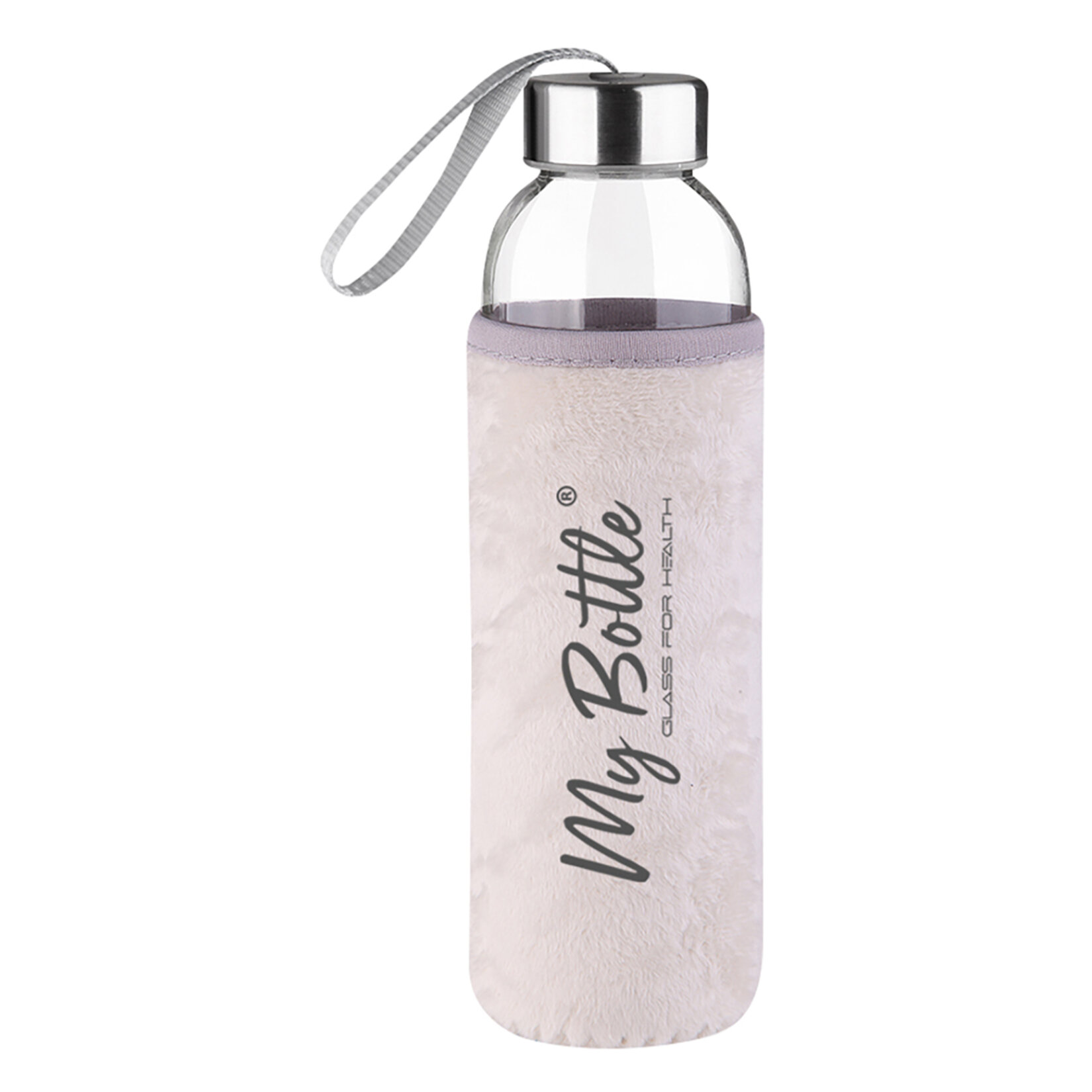My Bottle Peluş Kılıflı Cam Matara 1 L - Görsel 2
