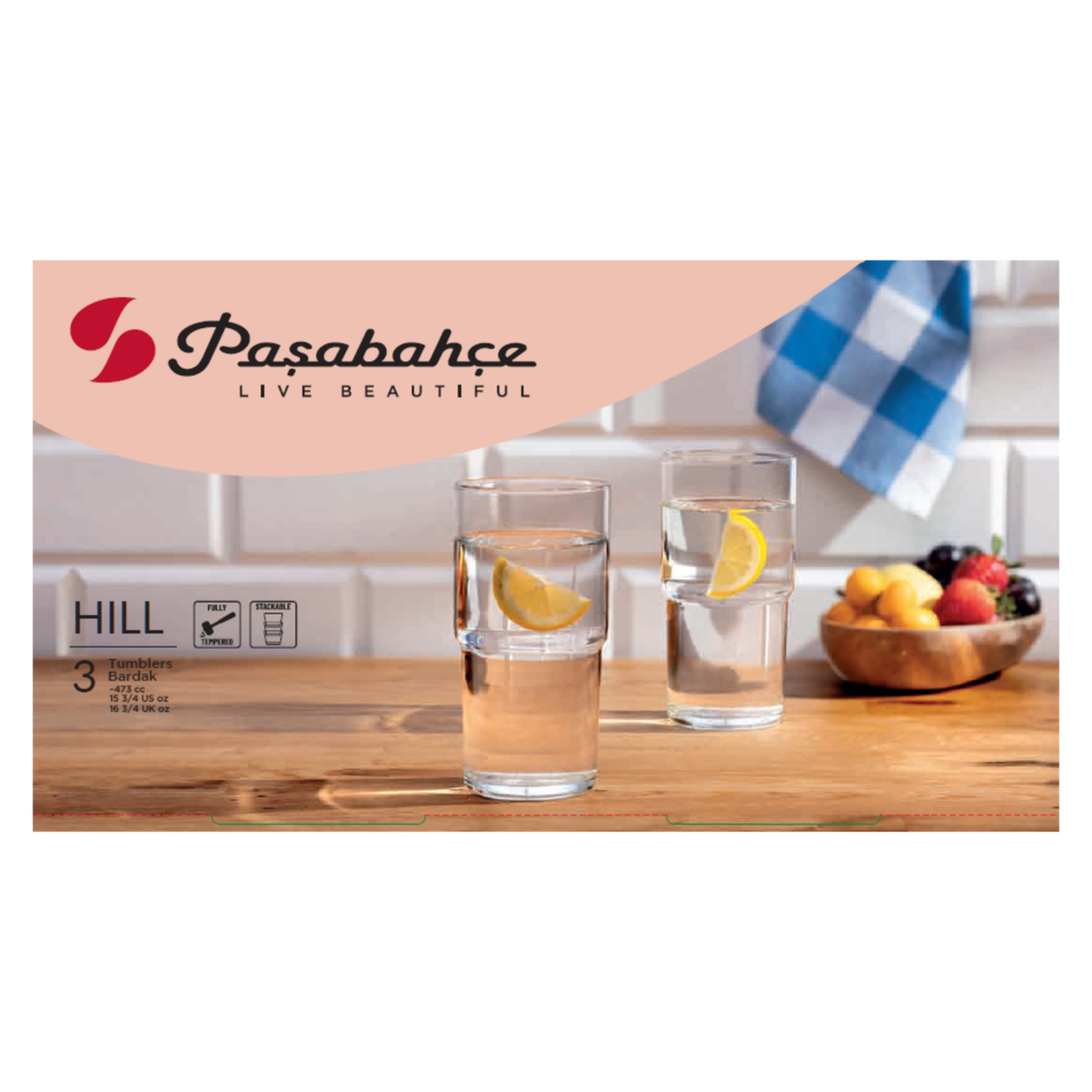 Paşabahçe Hill Meşrubat Long Drink 3'lü 473 Ml