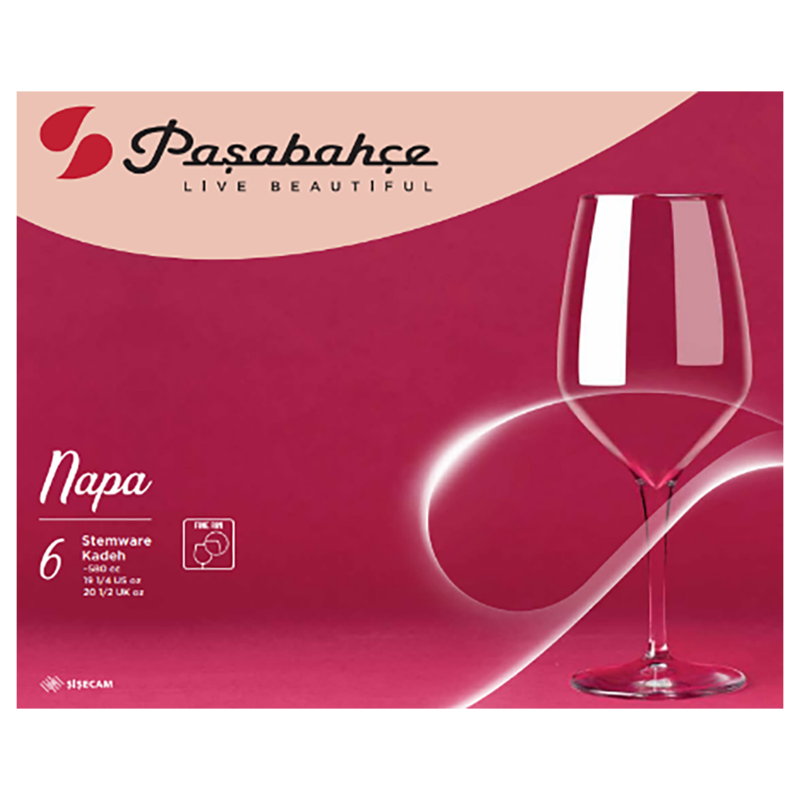 Paşabahçe Napa Şarap Kadehi 6'lı 580 Cc