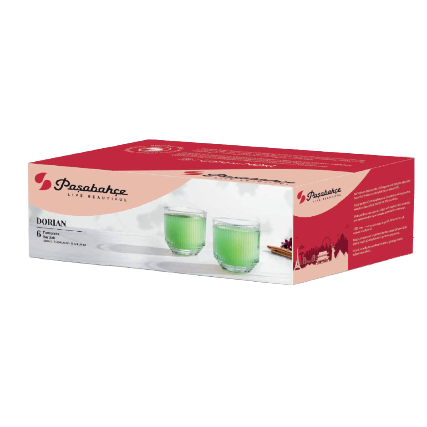 Paşabahçe Dorian Viski Bardağı 300 Cc 3'lü