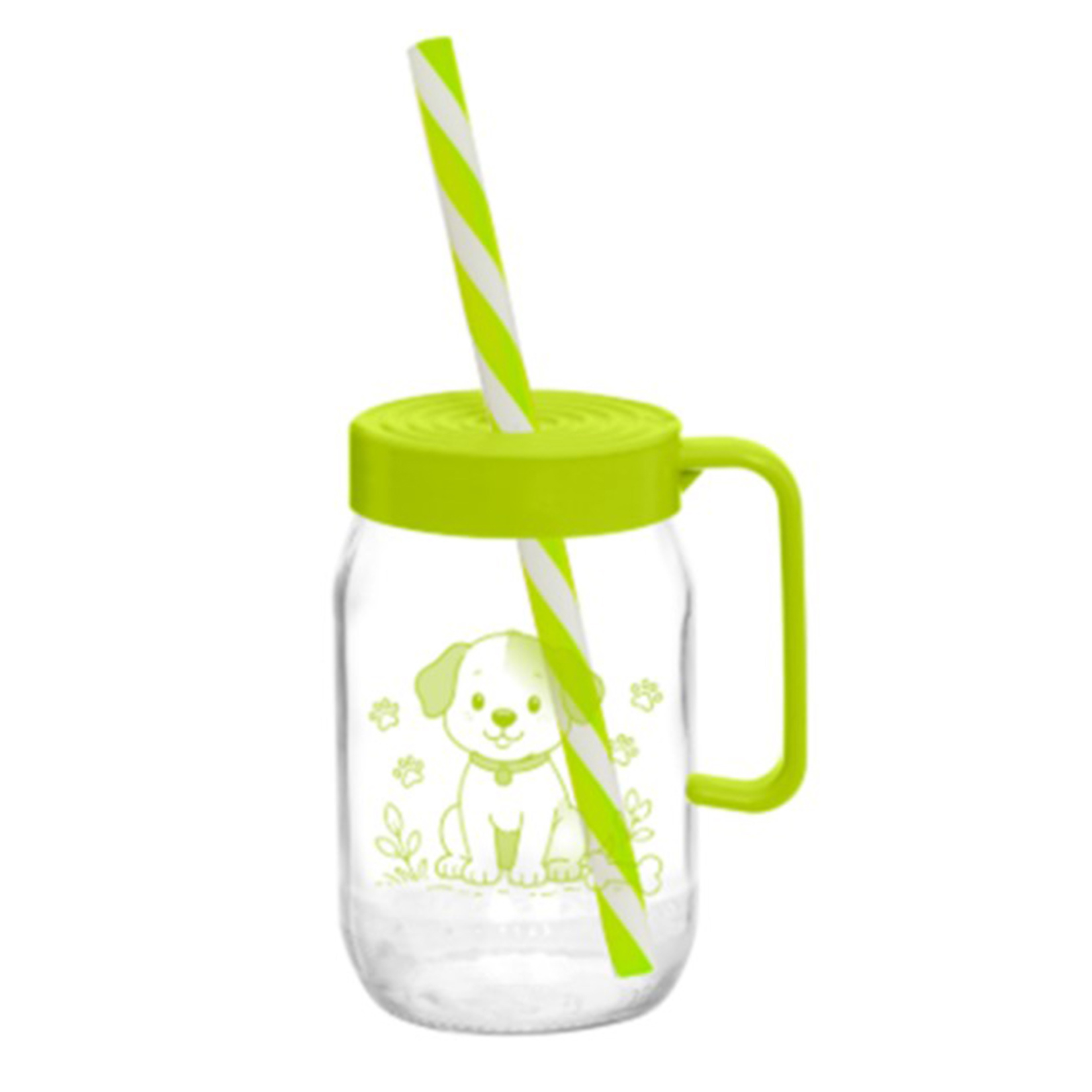 Herevin Desenli Pipetli Kulplu Bardak 370 Ml - Görsel 2