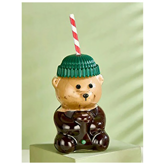 Ceo Pipetli Ayıcık Cam Mug 550 Ml